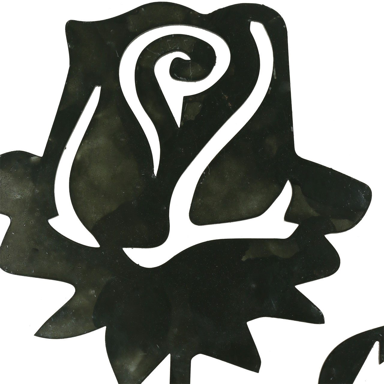 Florists Products Engelfigur Metallstecker Rose Deko Silber-Grau, Weiß gewaschen, 20cm x, 8 Stück