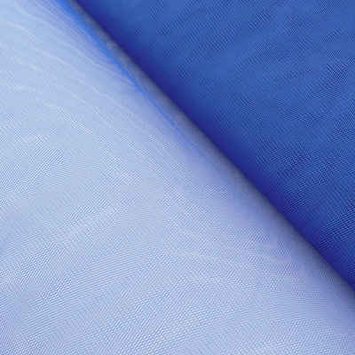 Stoff Kreativstoff Tüll Polyester königsblau 1,4m Breite