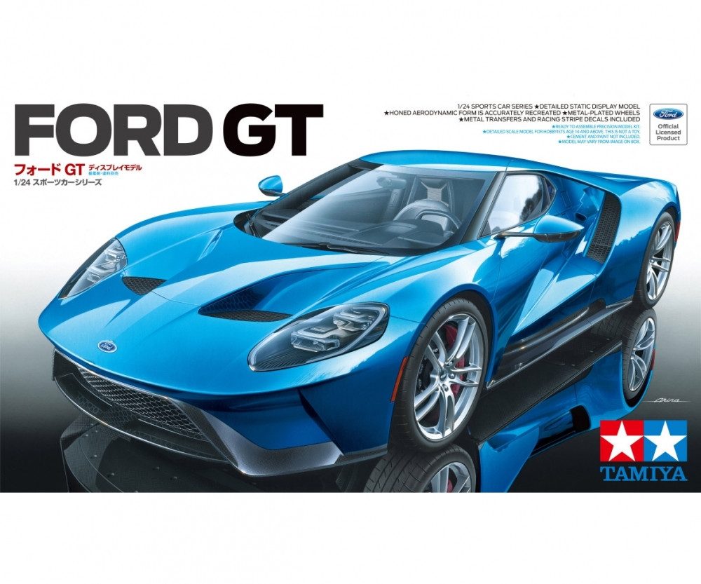 Tamiya Modellbausatz Tamiya Ford GT 1:24 Platik Modellbau Auto Bausatz