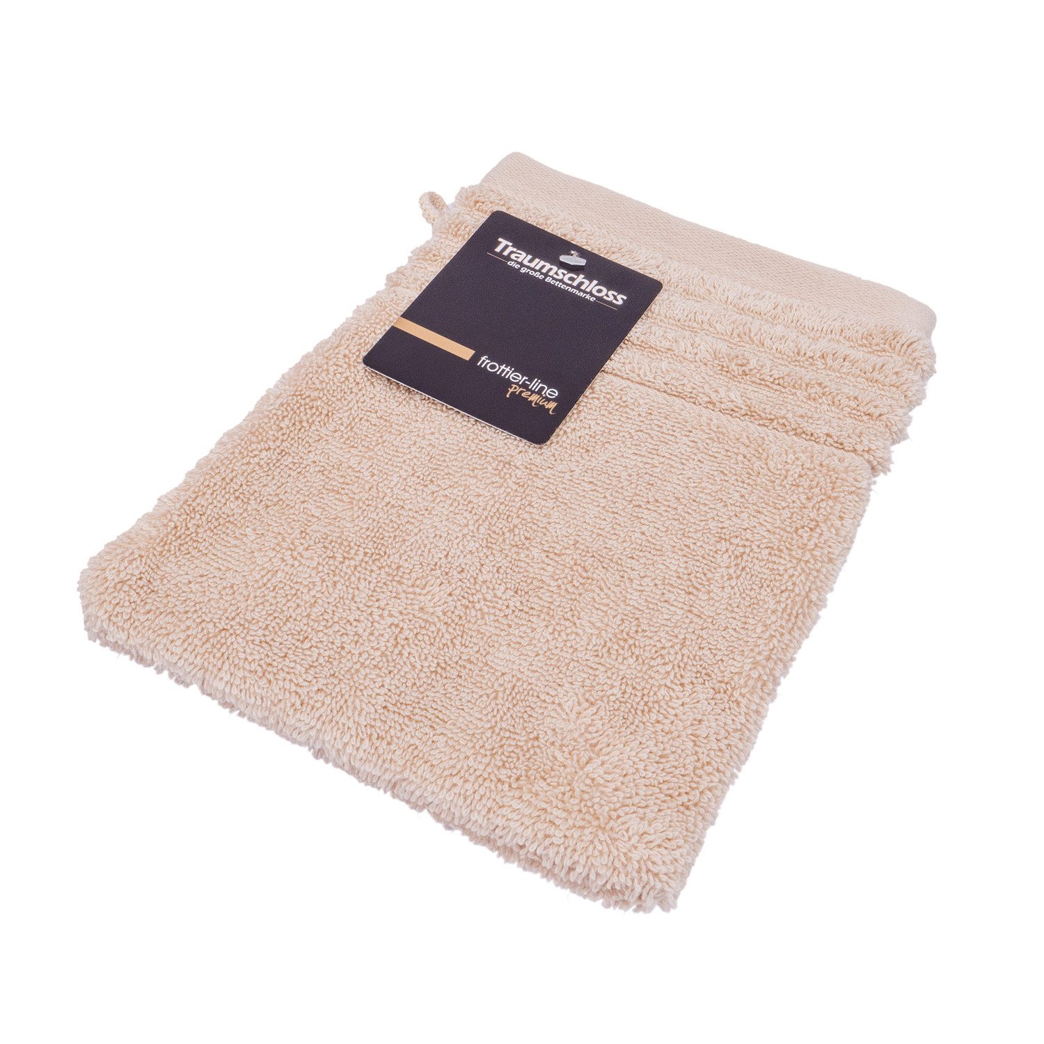 Traumschloss Waschlappen Premium-Line, (1-St), 100% ägäische Baumwolle mit 600g/m²