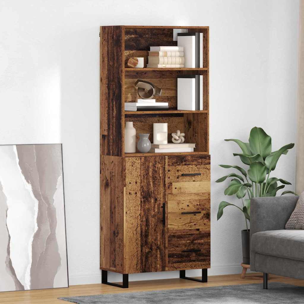 vidaXL Highboard Highboard 2 stk. Altholz 69,5 x 34 x 180 cm (2 St)
