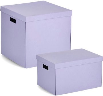 Zeller Present Aufbewahrungsbox (1 St), beschriftbar, recycelter Karton