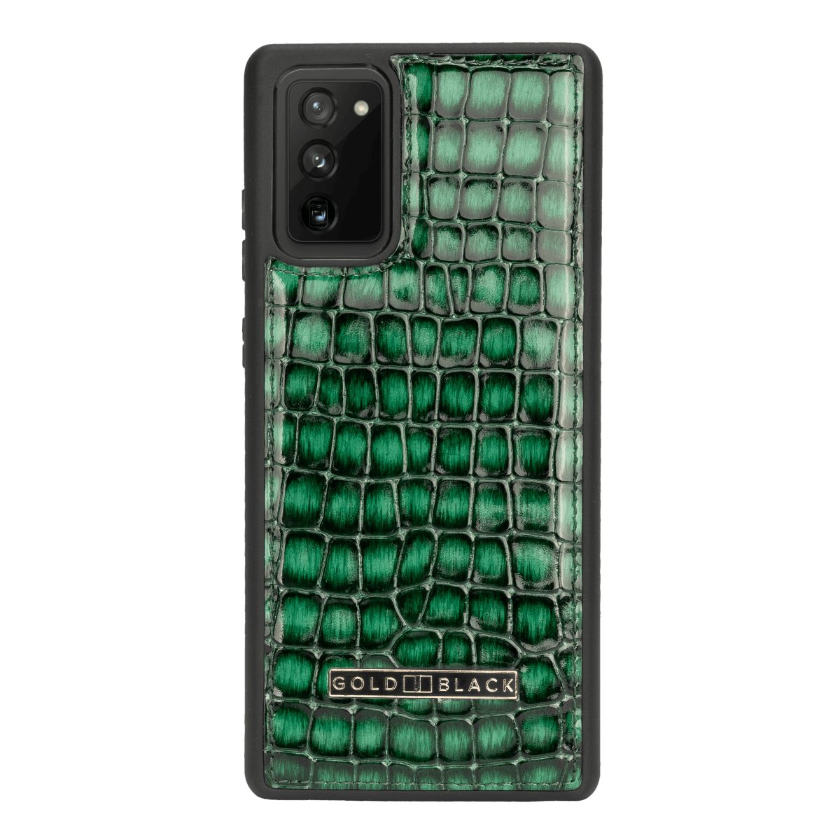 GOLDBLACK Handyhülle Samsung Note 20 Lederhülle MILANO-Design Grün