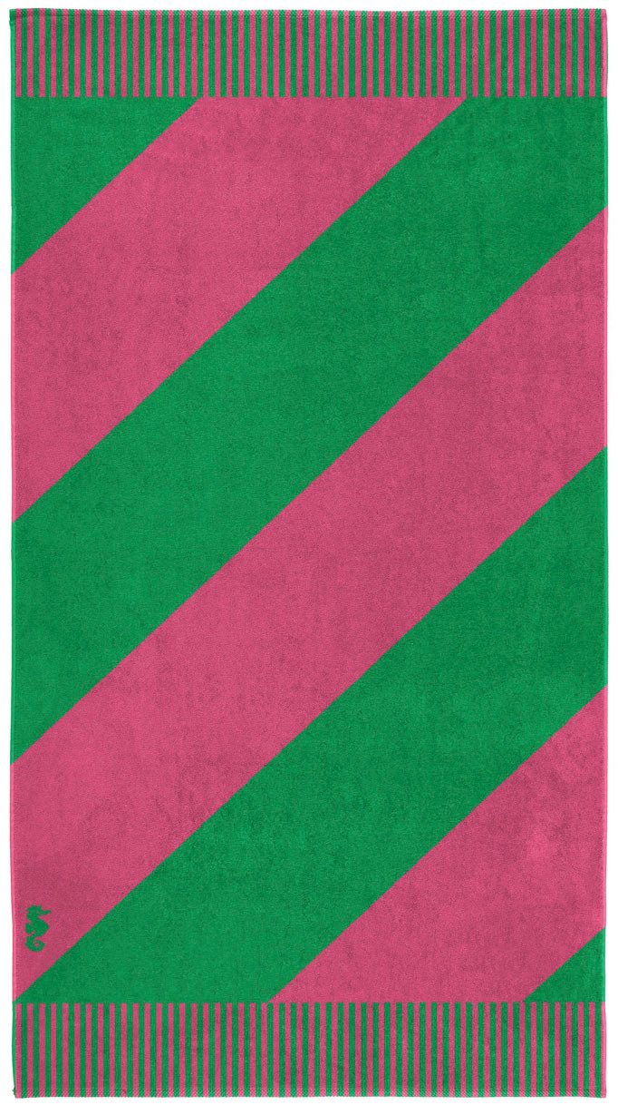 Seahorse Strandtuch Colorblock Stripe, gewebte Ware (Packung, 1-St), 100x180, für Strand und Pool, Trendy summer design
