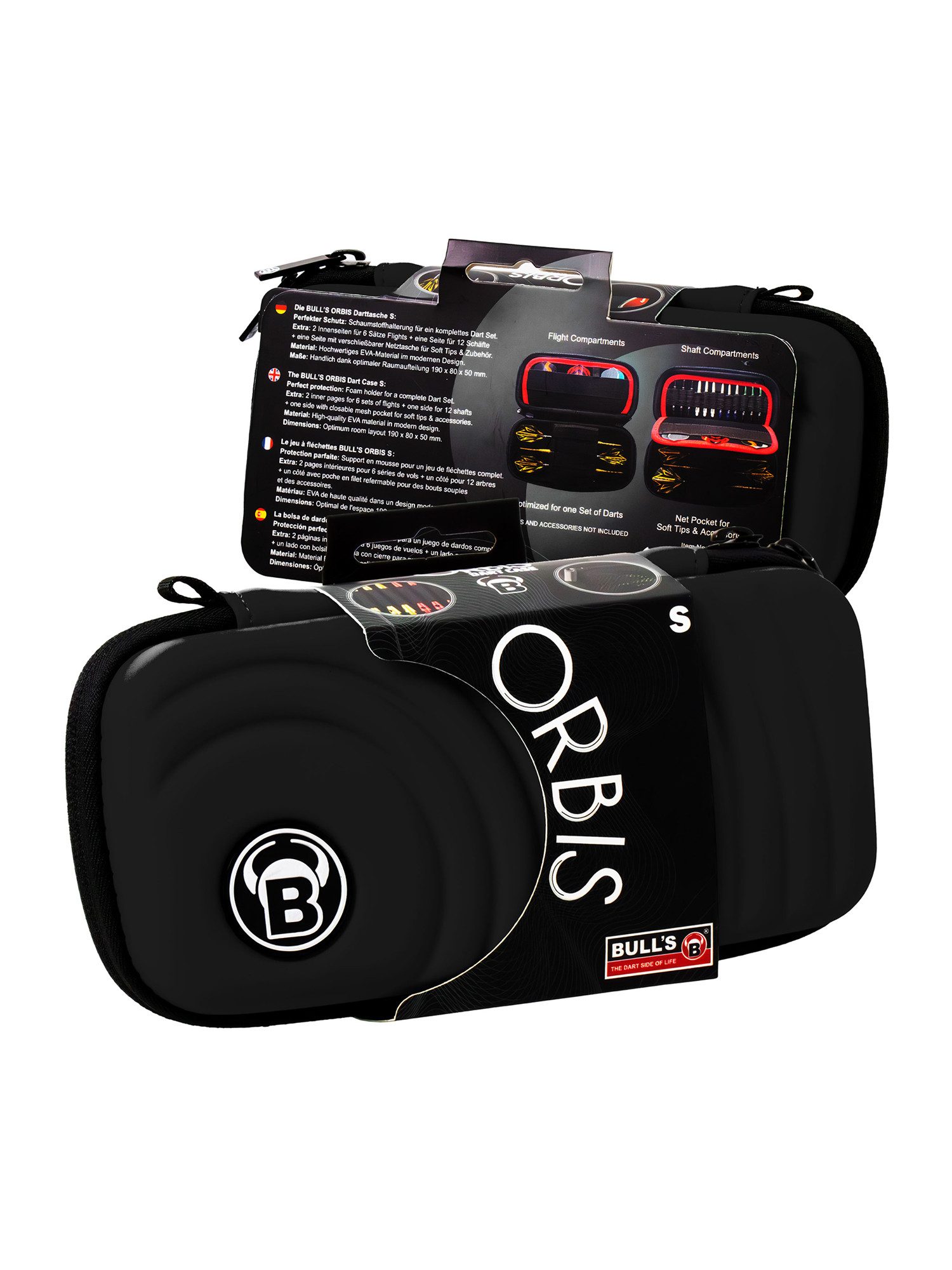 Dartpfeil Orbis HS Carbon Darttasche Dartbox Pfeilaufbewahrung Darts-Etui