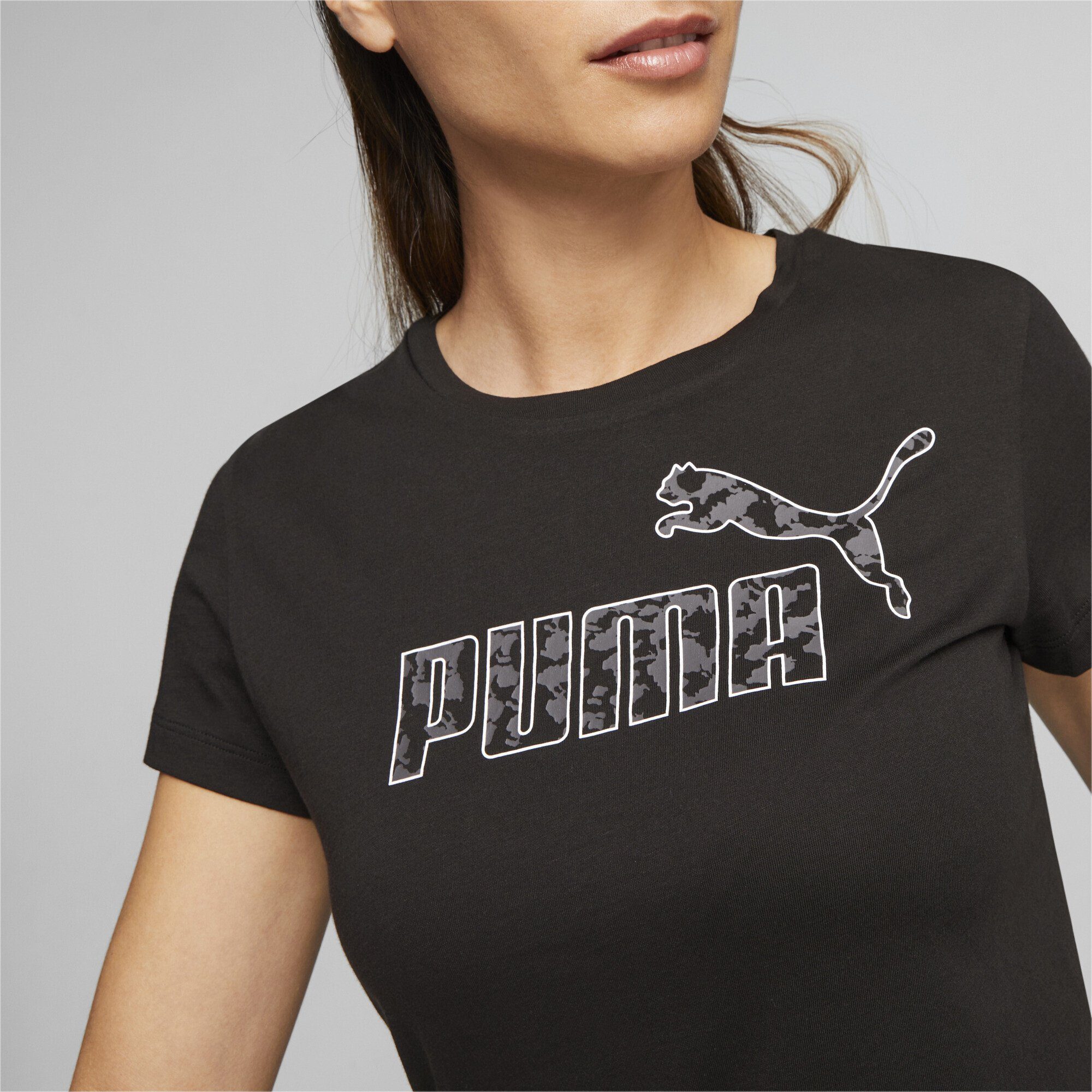 ESS+ T-Shirt T-Shirt PUMA Black Damen ANIMAL