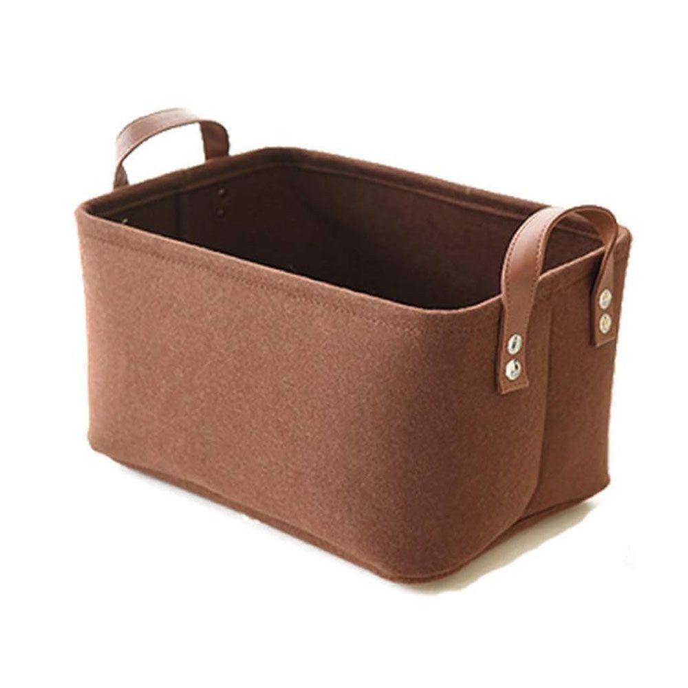 JOYOLEDER Dekokorb Aufbewahrungskorb Filzkörbchen mit Griffen (Filztasche Shopper Organizer, 1 St)