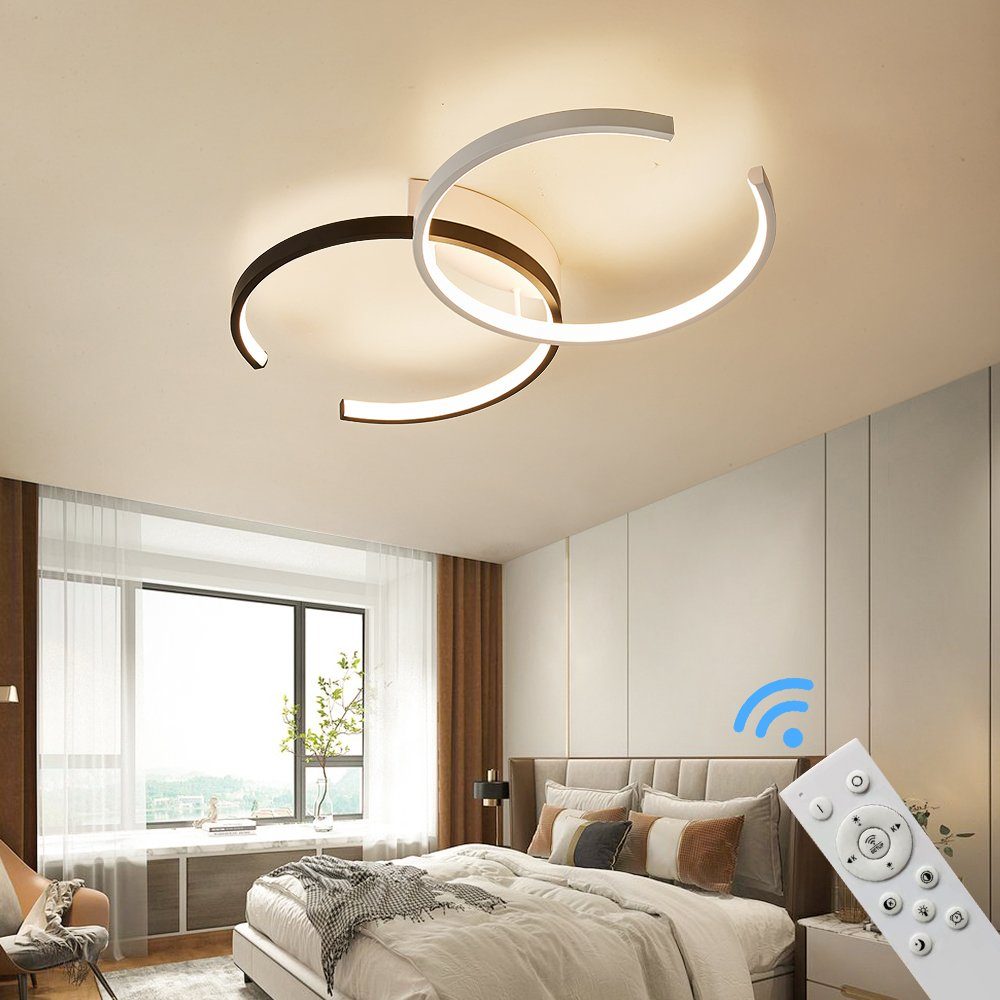 Euroton LED Deckenleuchte LED Deckenleuchte Fernbedienung Lichtfarbe einstellbar dimmbar Lampe, LED fest integriert, Deckenleuchte mit Fernbedienung Helligkeit: – Bild 5 von 5