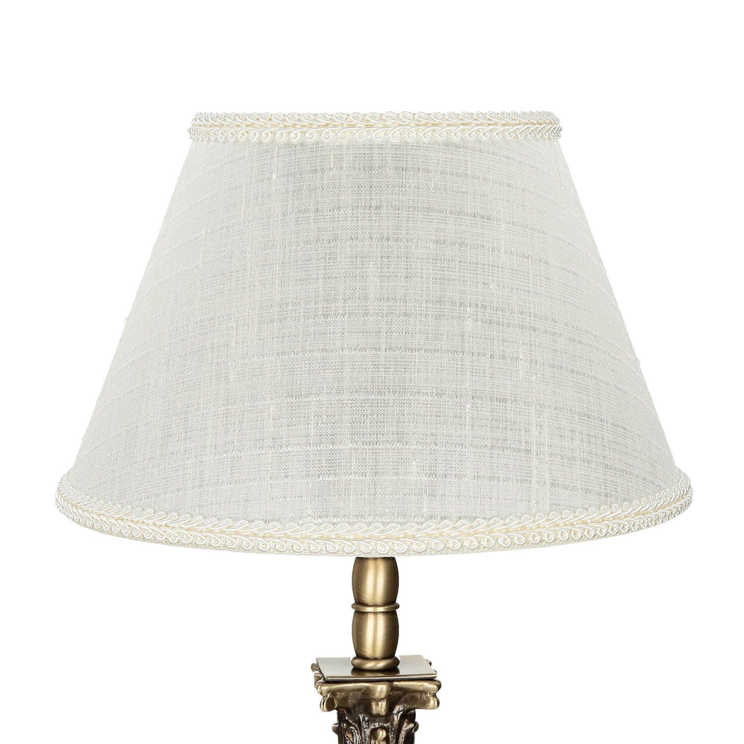 Licht-Erlebnisse Nachttischlampe PELIEL, ohne Leuchtmittel, 166 NachtTischlampe Messing helles Bronze Jugendstil Lampe