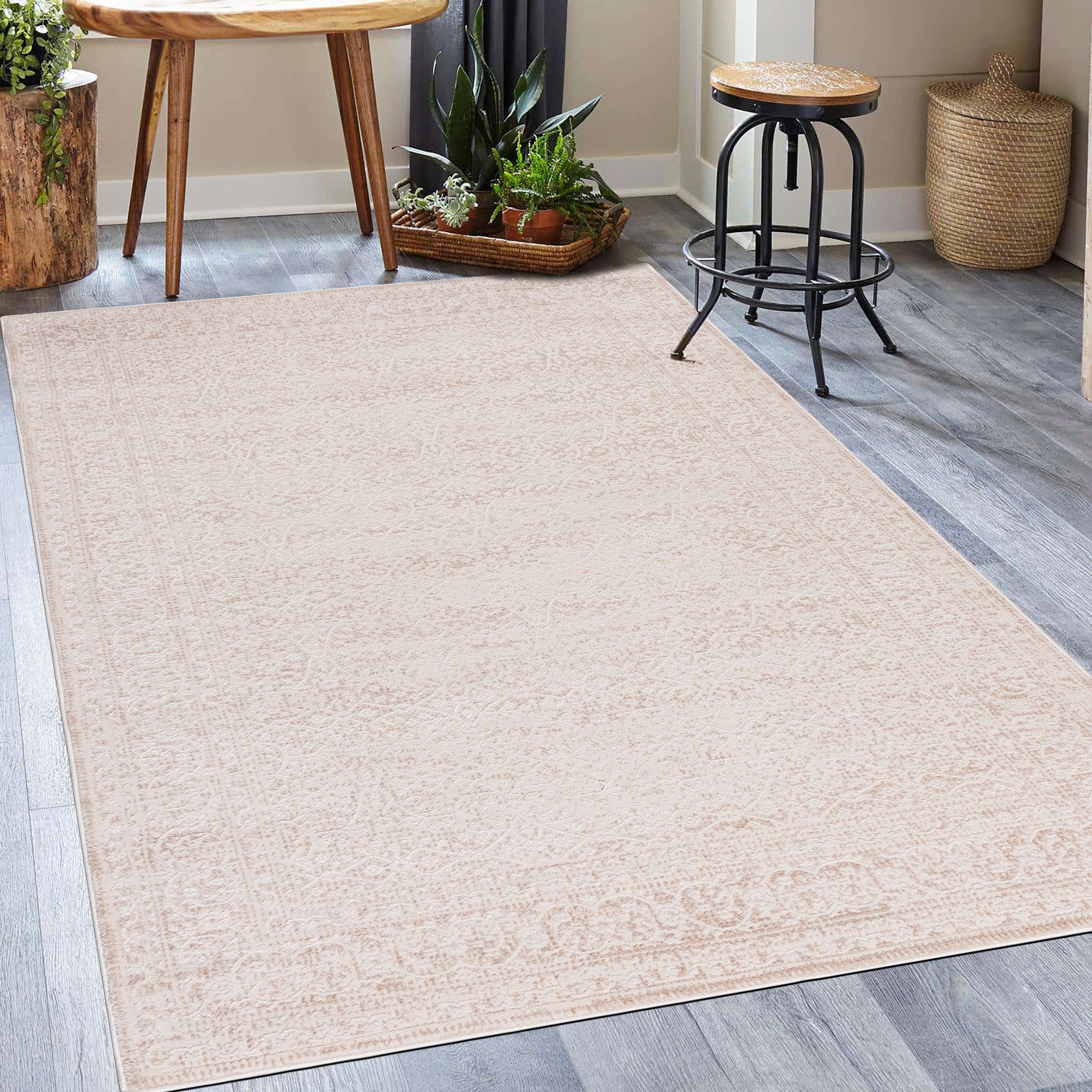 Mazovia Designteppich Modern Stilvoll Teppich Rechteckiger Weich Teppich für Wohnzimmer Grau, 80 x 150 cm, Fußbodenheizung