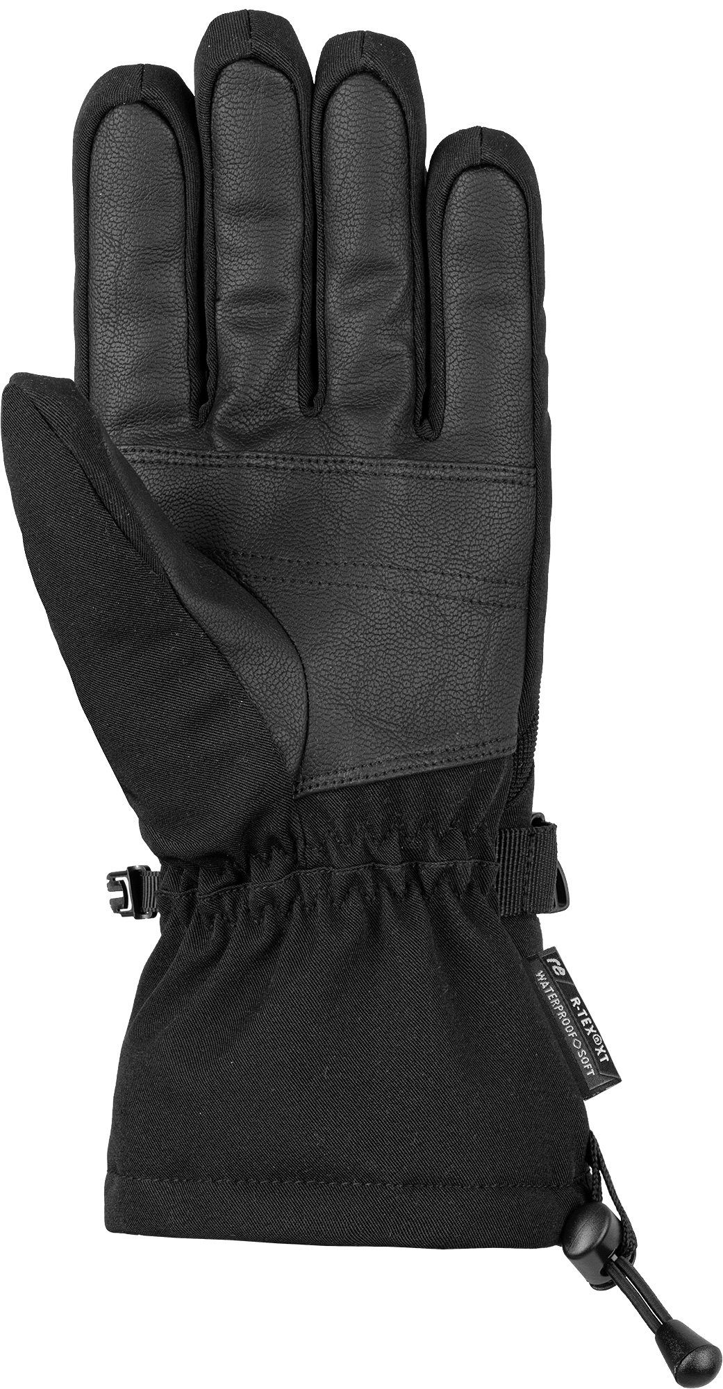XT Reusch Handgelenksschlaufe elastischer R-TEX Skihandschuhe Outset schwarz-grau mit