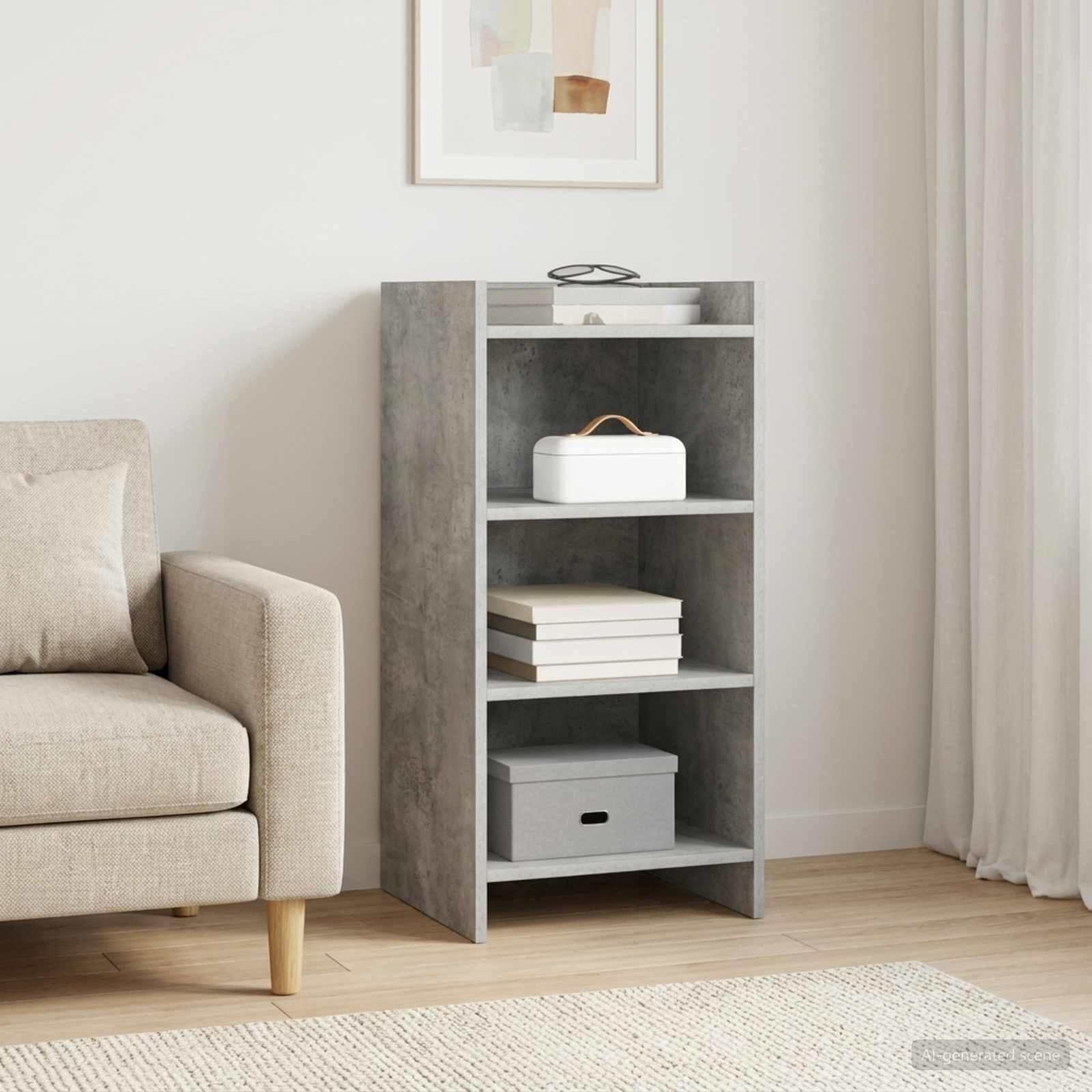 vidaXL Sideboard Sideboard Betongrau 40 x 36 x 80 cm Holzwerkstoff (1 St)