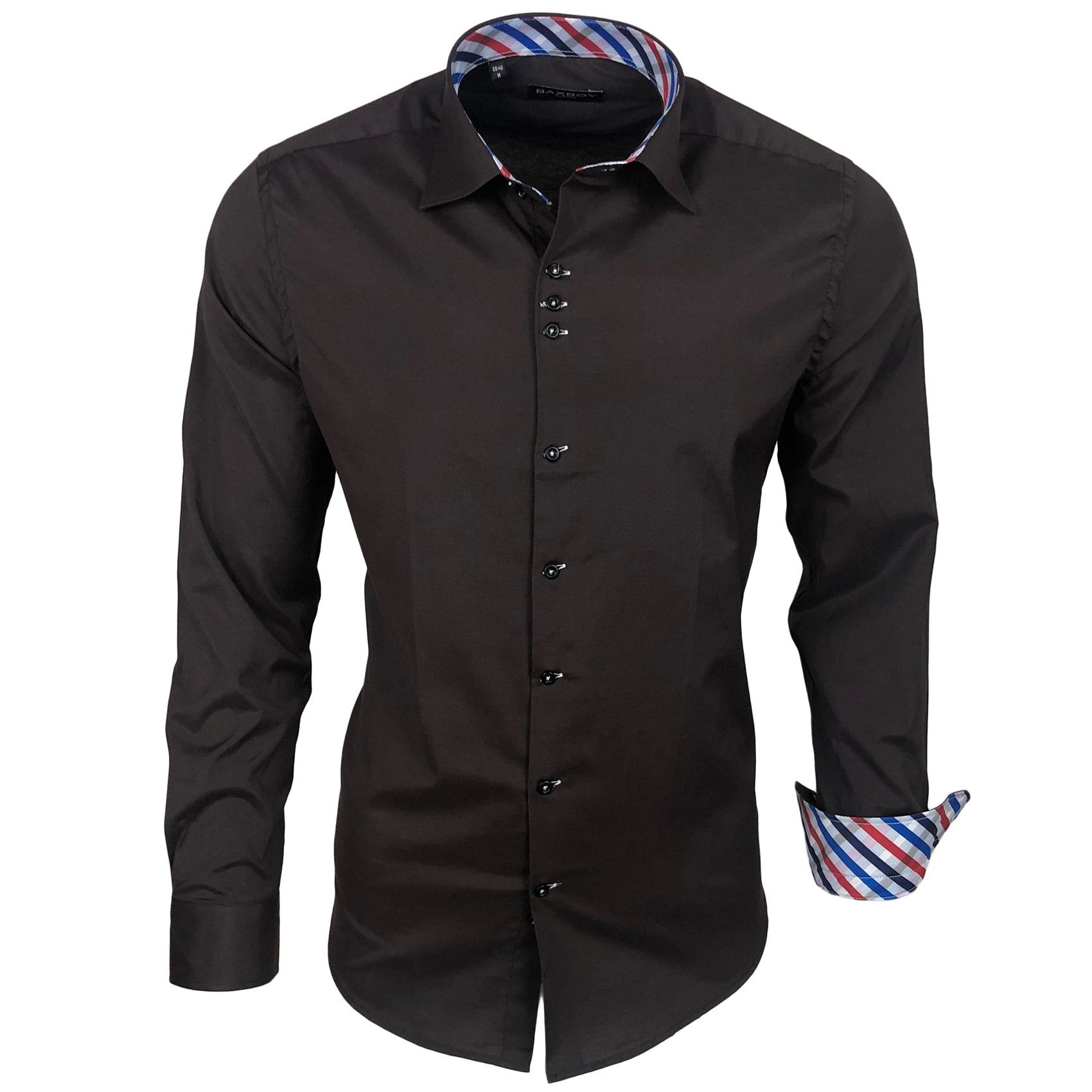 Baxboy Langarmhemd Baxboy Herren Kariert Hemd günstig online kaufen