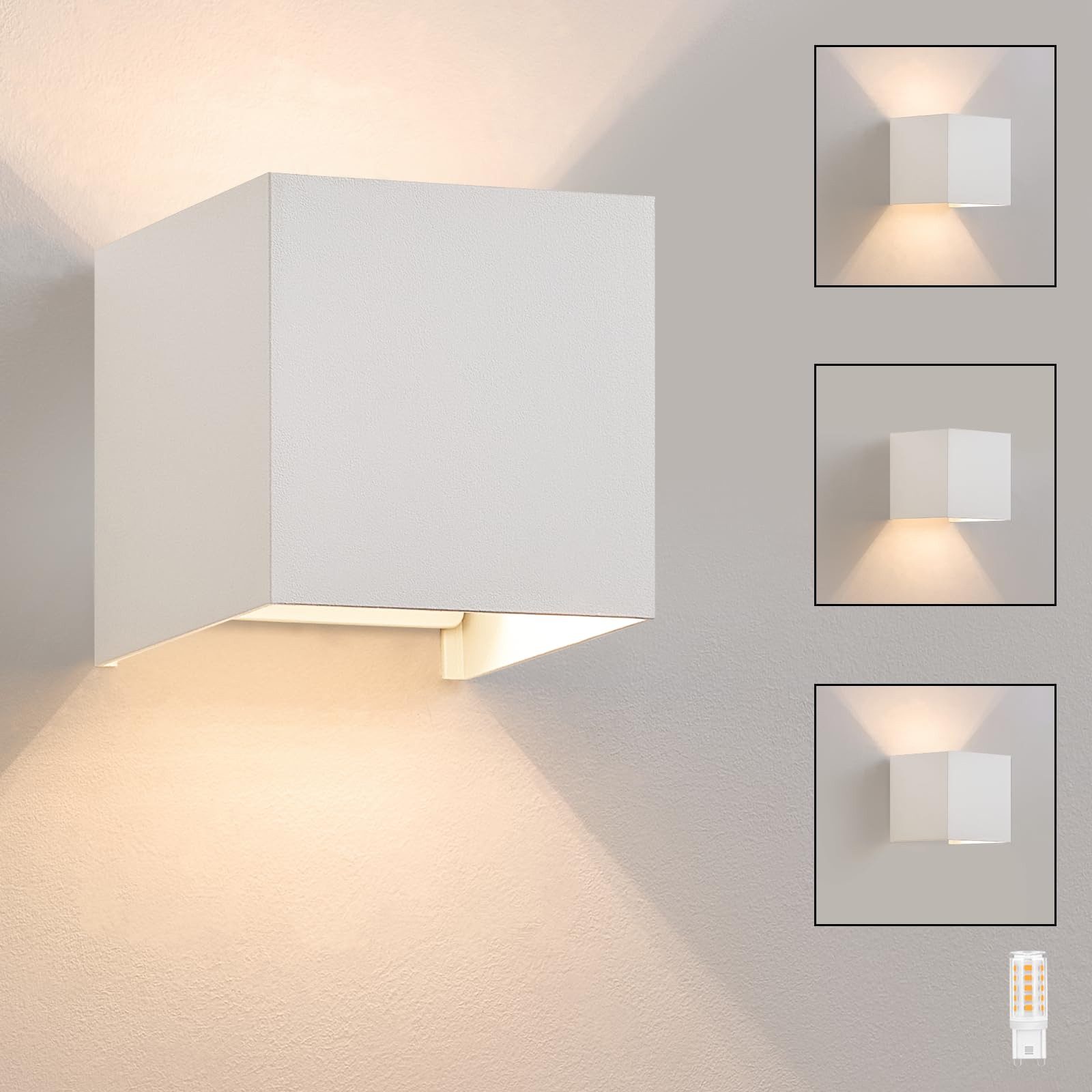 Nettlife LED Wandleuchte Aussen Schwarz Up günstig online kaufen