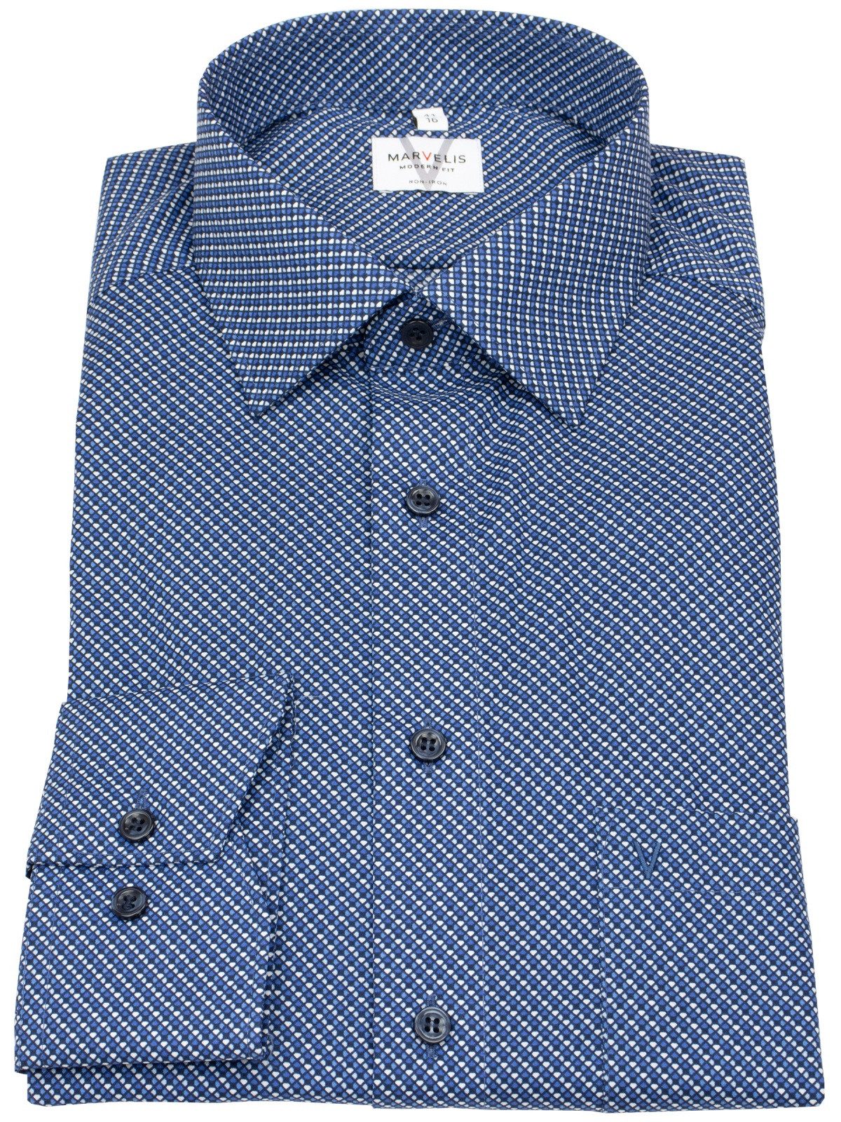 MARVELIS Businesshemd Modern Fit normale, leicht günstig online kaufen