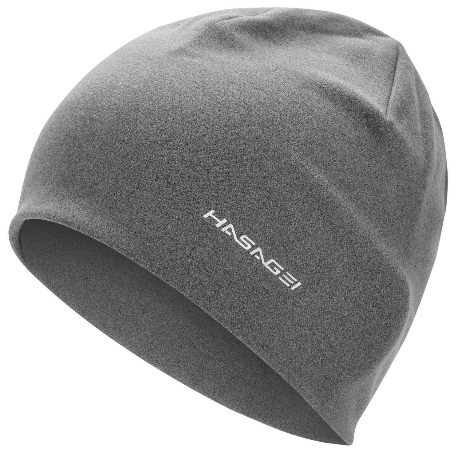 LuxusKollektion Unterhelmmütze Laufmütze Beanie Fahrradmütze Antistatisch Joggen Einheitsgröße Grau