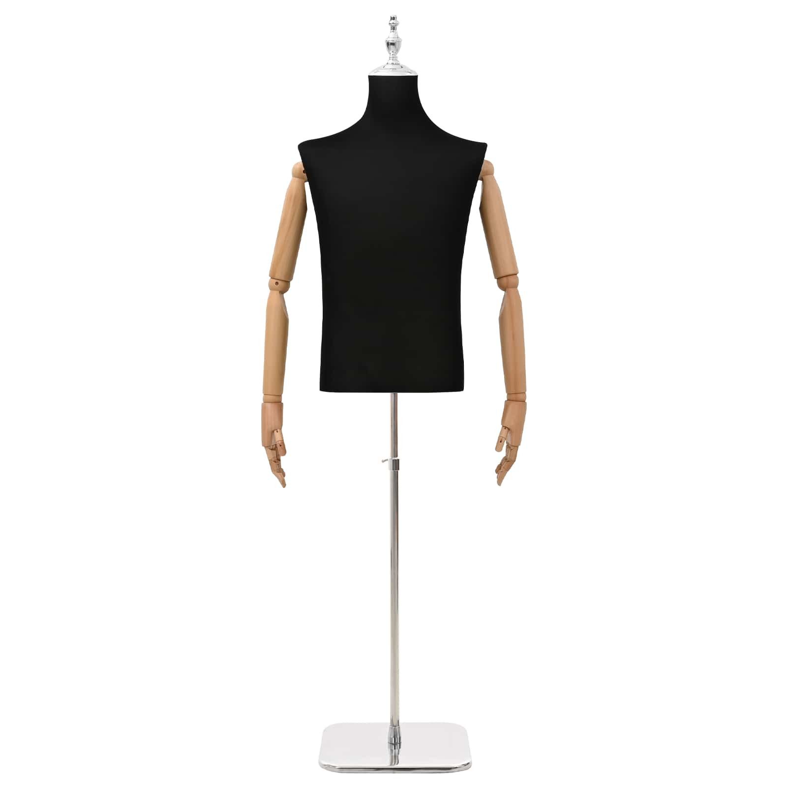 vidaXL Kunsthaarperücke Verstellbare Mannequin 170-218 cm mit Sockel Männlich PP
