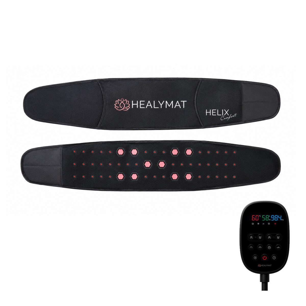 Healymat Wärmegürtel Frequenzgürtel, Magnetfeld Gürtel, Infrarotwärme, Rotlicht Anwendung, Biophoton Lichttherapie, optimiert Heilungsprozesse, fördert die Durchblutung, Schumann Resonanz, gegen Regelschmerzen, Menstruationswärmegürtel