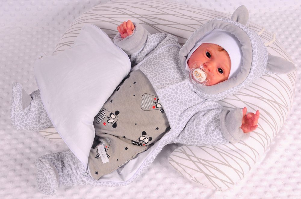 La Bortini Overall Baby Wagenanzug Nickioverall Overall Schneeanzug kuschelig weich, warm, 44 50 56 62 68 74