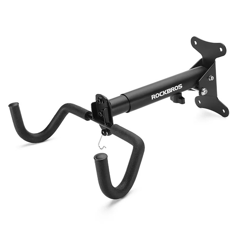 ROCKBROS Fahrradwandhalterung Fahrrad-Wandhalterung Wandhalter (Spar-Set, 1-tlg., 34-44 cm verstellbar), Winkelverstellbar, TPE-Schutz, platzsparend