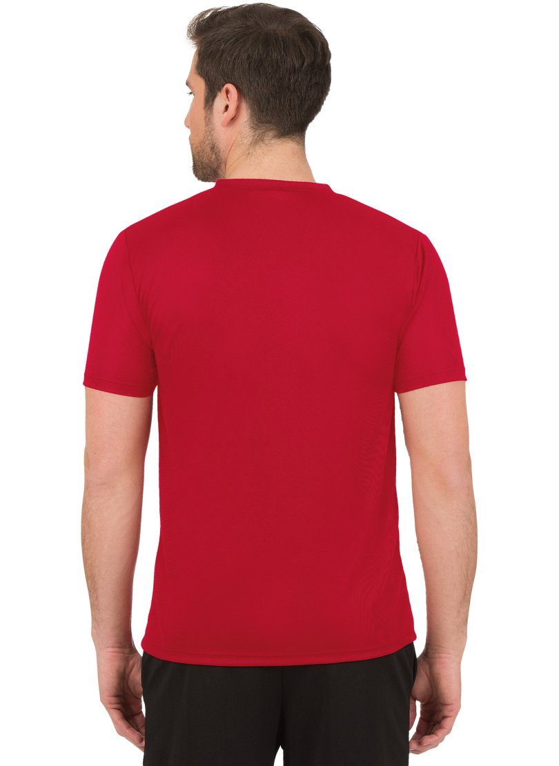 Trigema T-Shirt TRIGEMA V-Shirt COOLMAX® kirsch