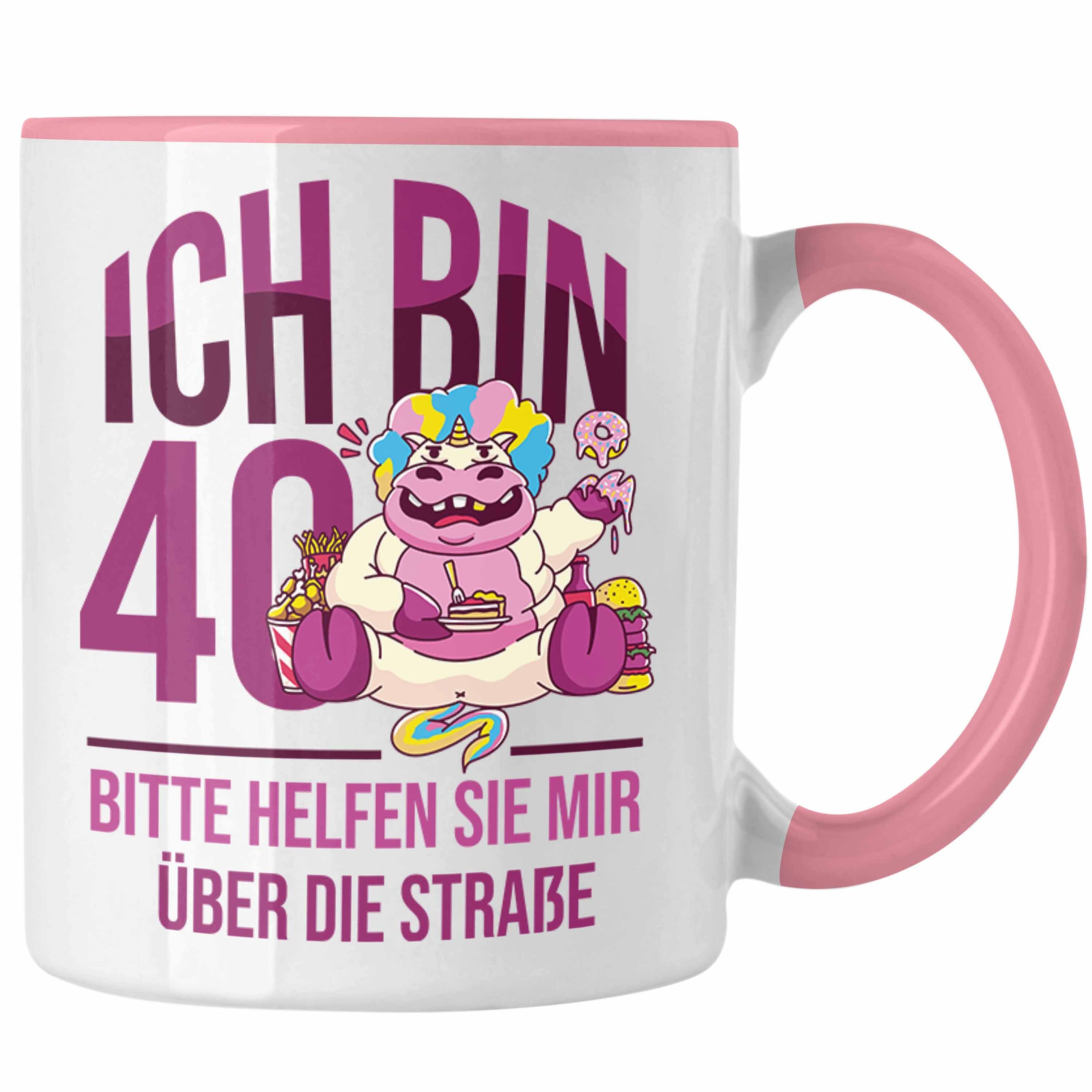 Trendation Tasse Lustige Tasse zum 40. Geburtstag Geschenkidee für