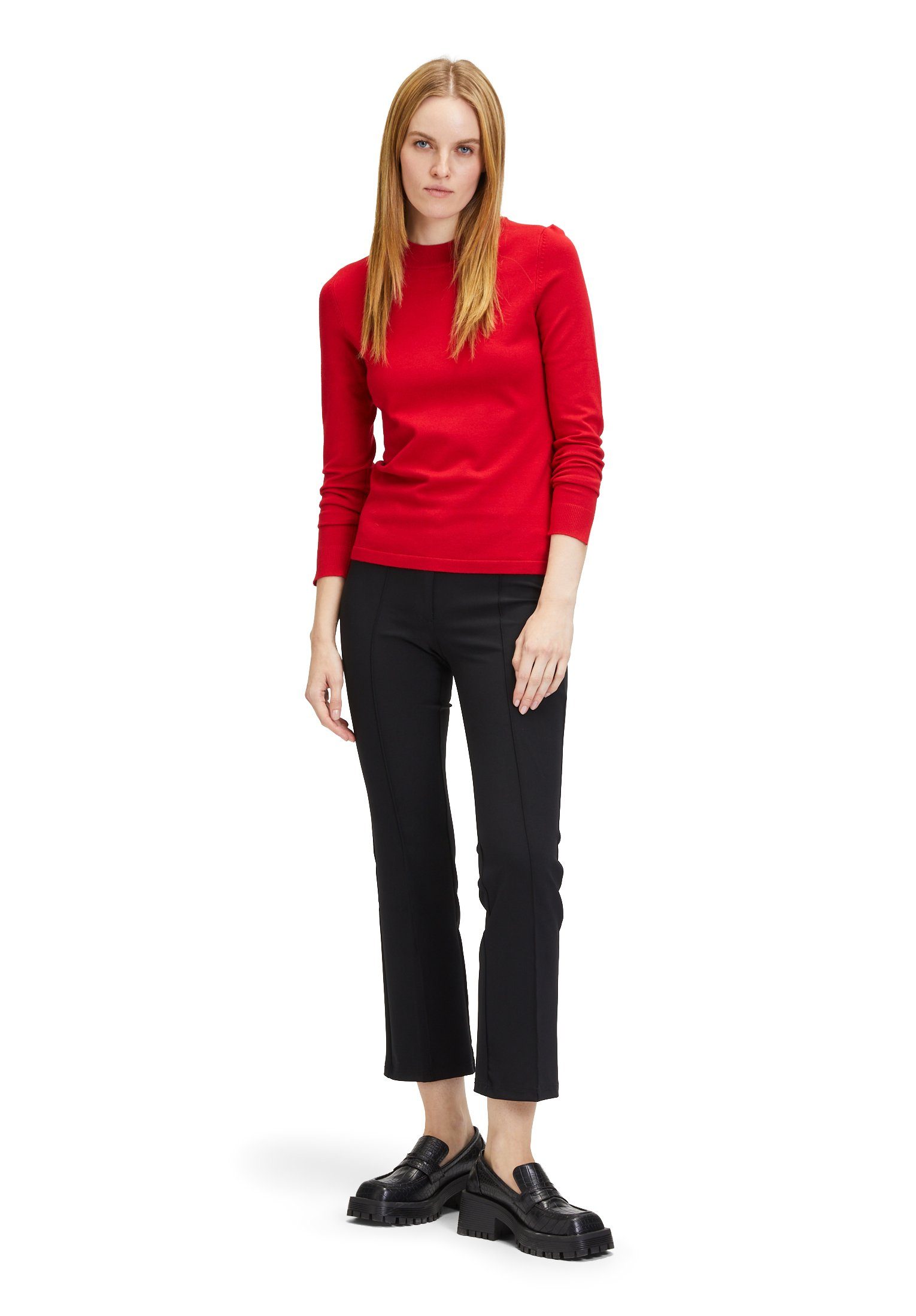 Betty Barclay Strick Rot tailliert Strickpullover (1-tlg)