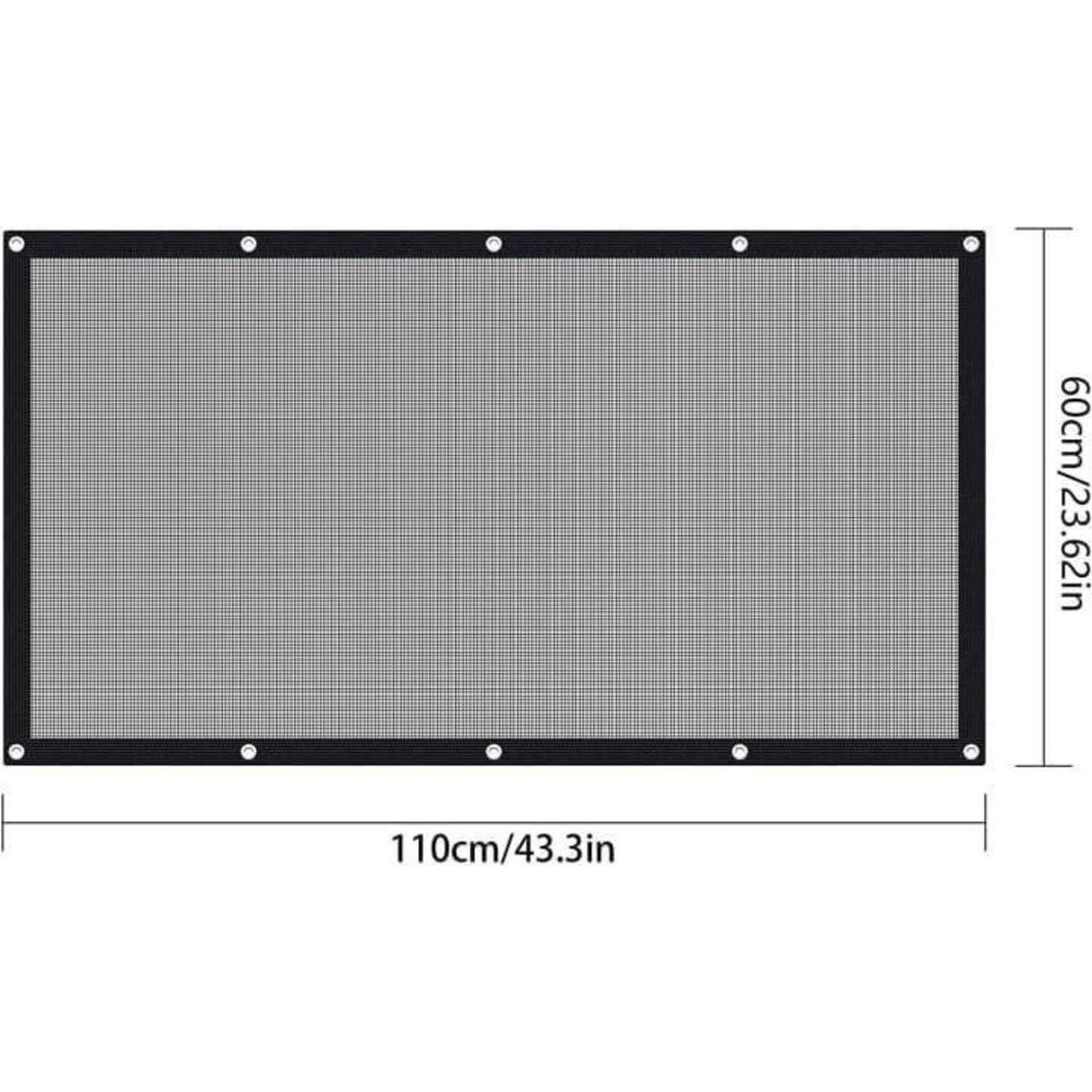 LuxusKollektion Tierabsperrgitter Hundebarriere Rücksitz Mesh Seil Haken 110X60CM SUV Pickup 110*60CM