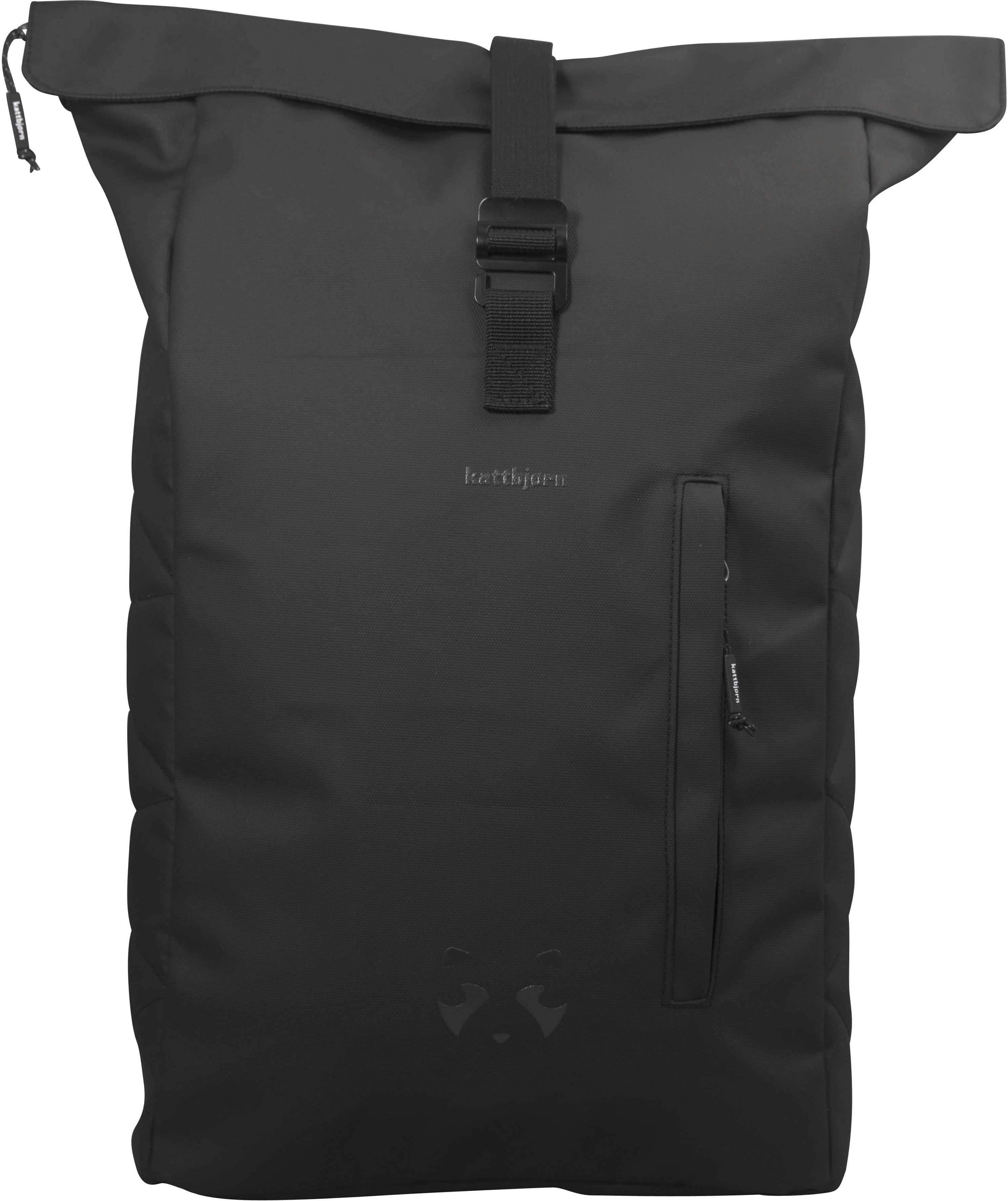 KATTBJØRN Laptoprucksack Rolltop, Black