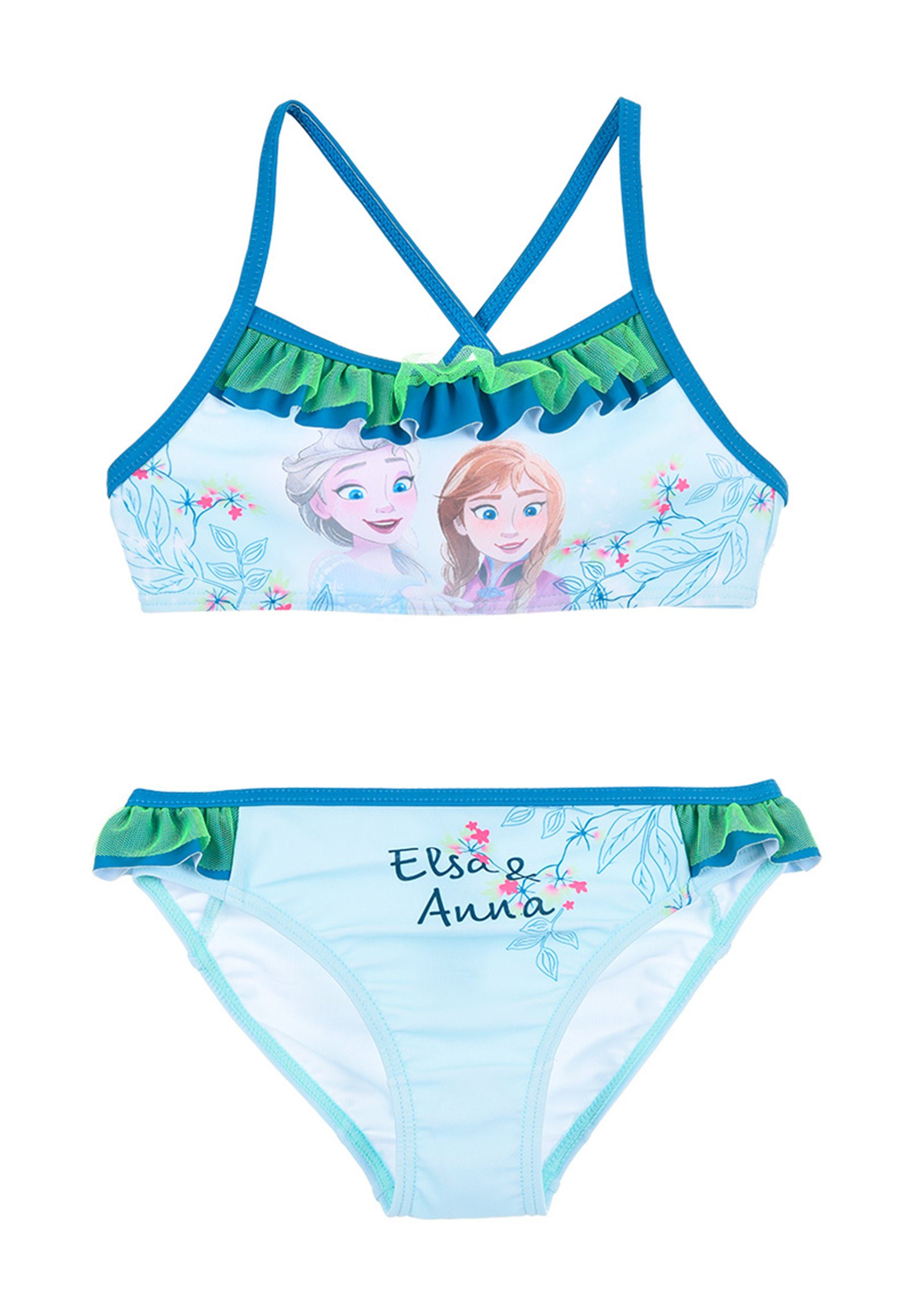 Disney Frozen Badeanzug Elsa Mädchen Badeanzug Bikini Bade-Set Bademode