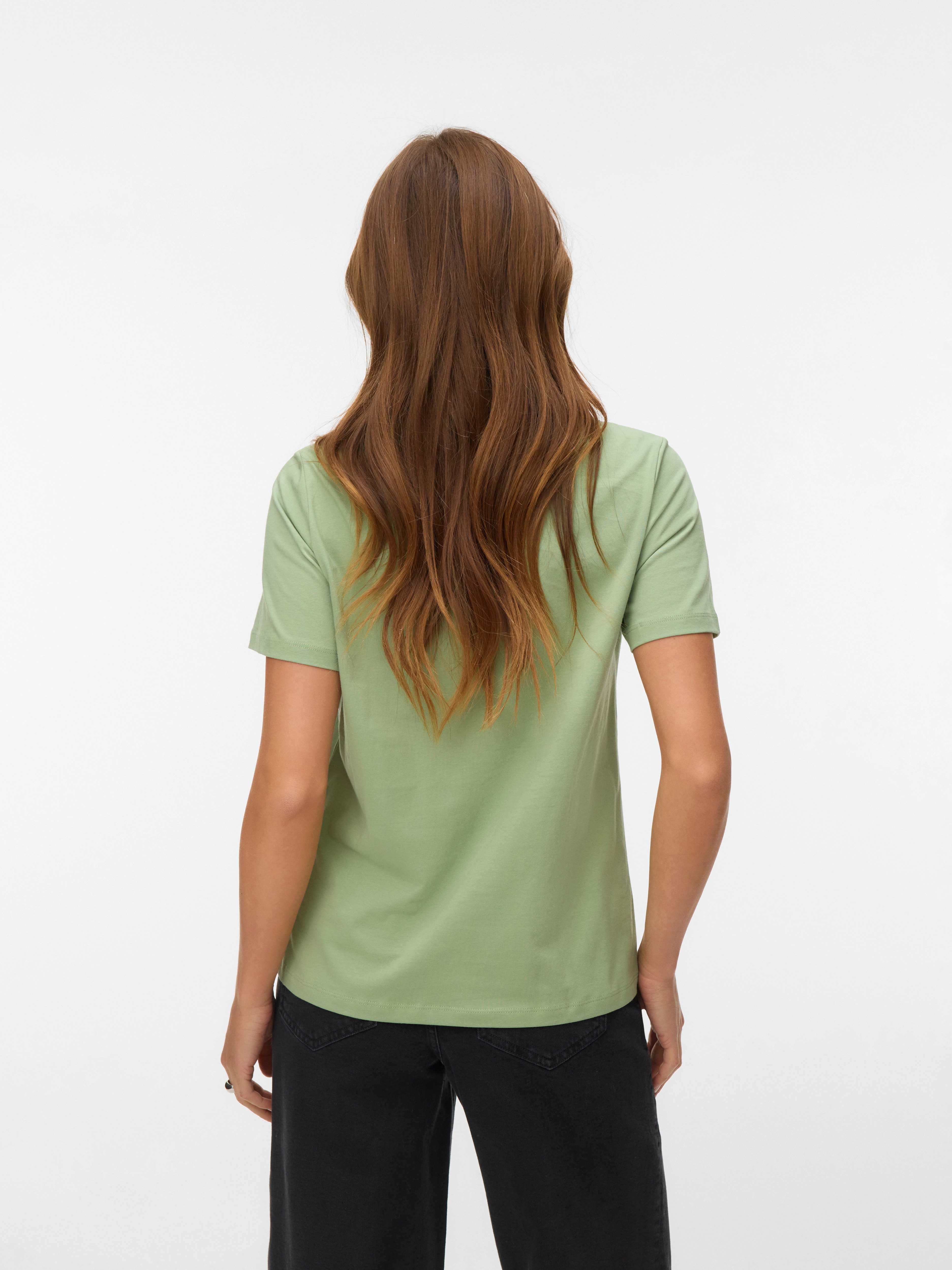 Vero Moda Kurzarmshirt VMPAULINA SS T-SHIRT GA JRS NOOS Baumwolle, regular günstig online kaufen