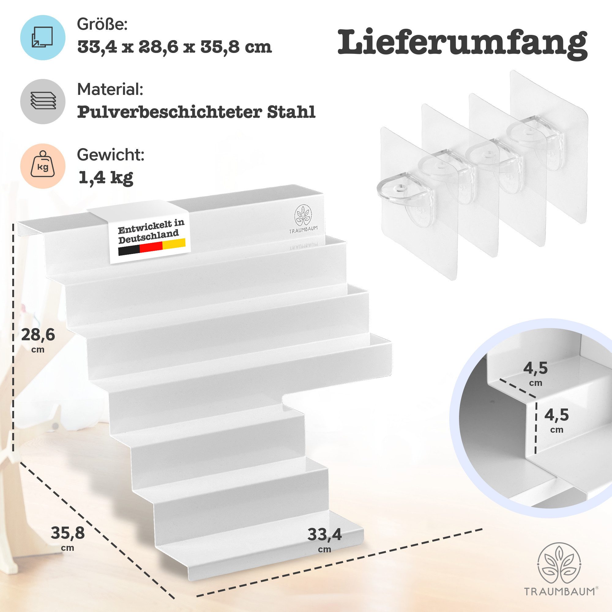 TRAUMBAUM® Kinderregal Tonie Regal als Einsatz für IKEA KALLAX, vollständig magnetisch – Bild 5 von 5