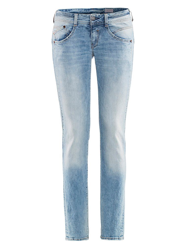 Herrlicher Stretch-Jeans HERRLICHER GILA Slim Denim Stretch crystal 5606-D9661-021