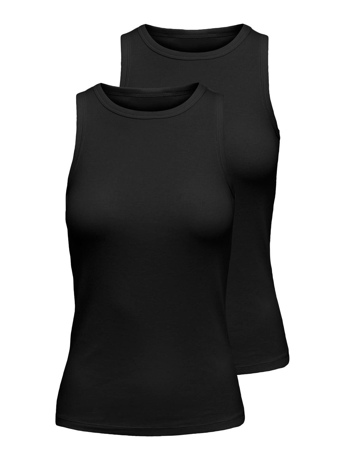 ONLY Tanktop ONLSALLY TANK TOP 2 PACK CS JRS (Packung, 2-tlg., 2er-Pack)