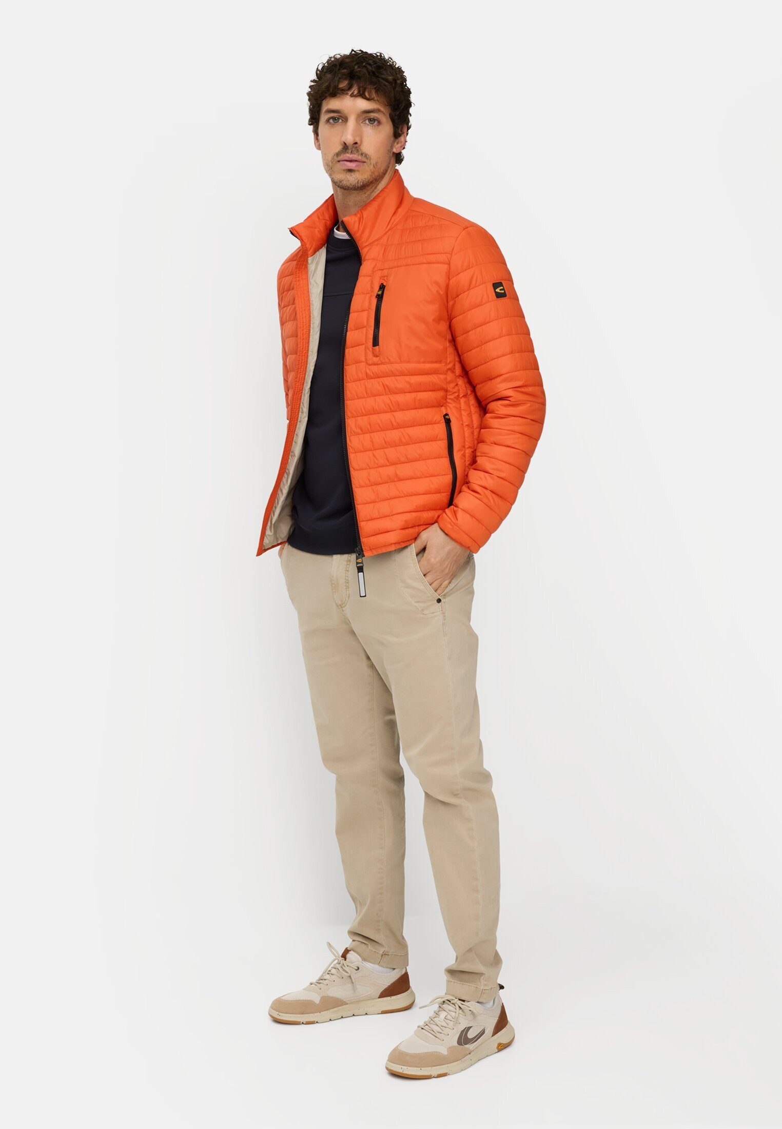 camel active Blouson Blouson mit Stehkragen Langarm Markenlogo