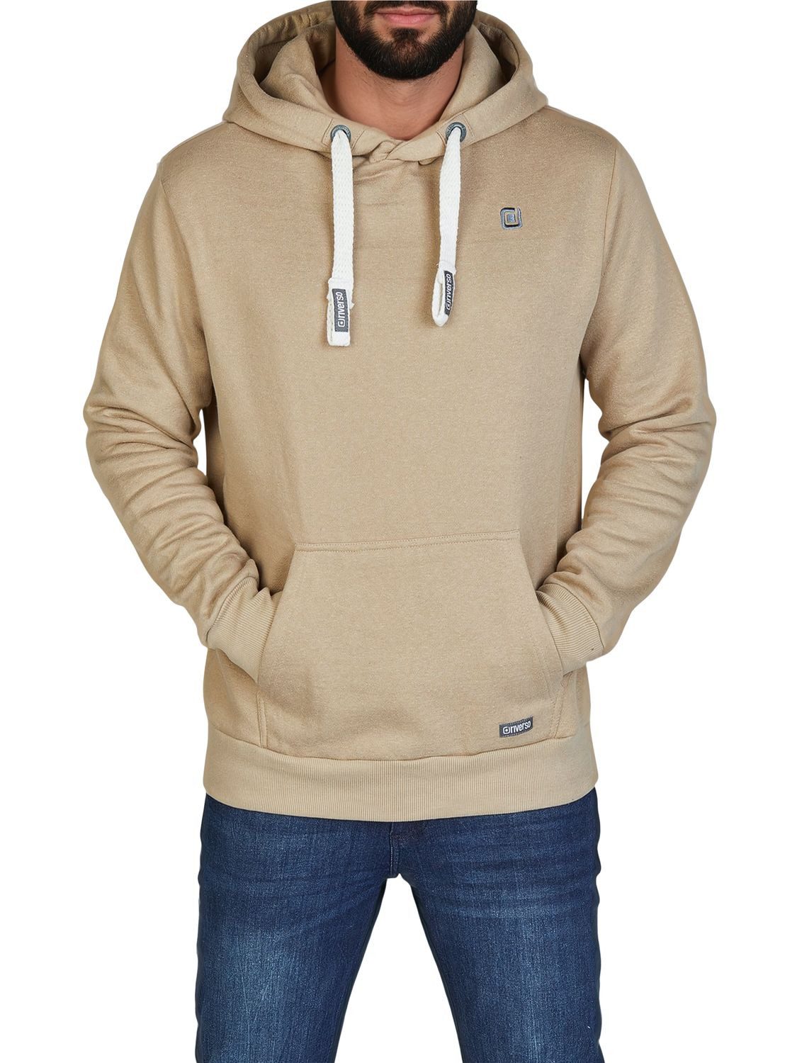 riverso Kapuzenpullover Herren Hoodie RIVLinus Regular Fit Longsleeve Sweatshirt mit Kängurutasche