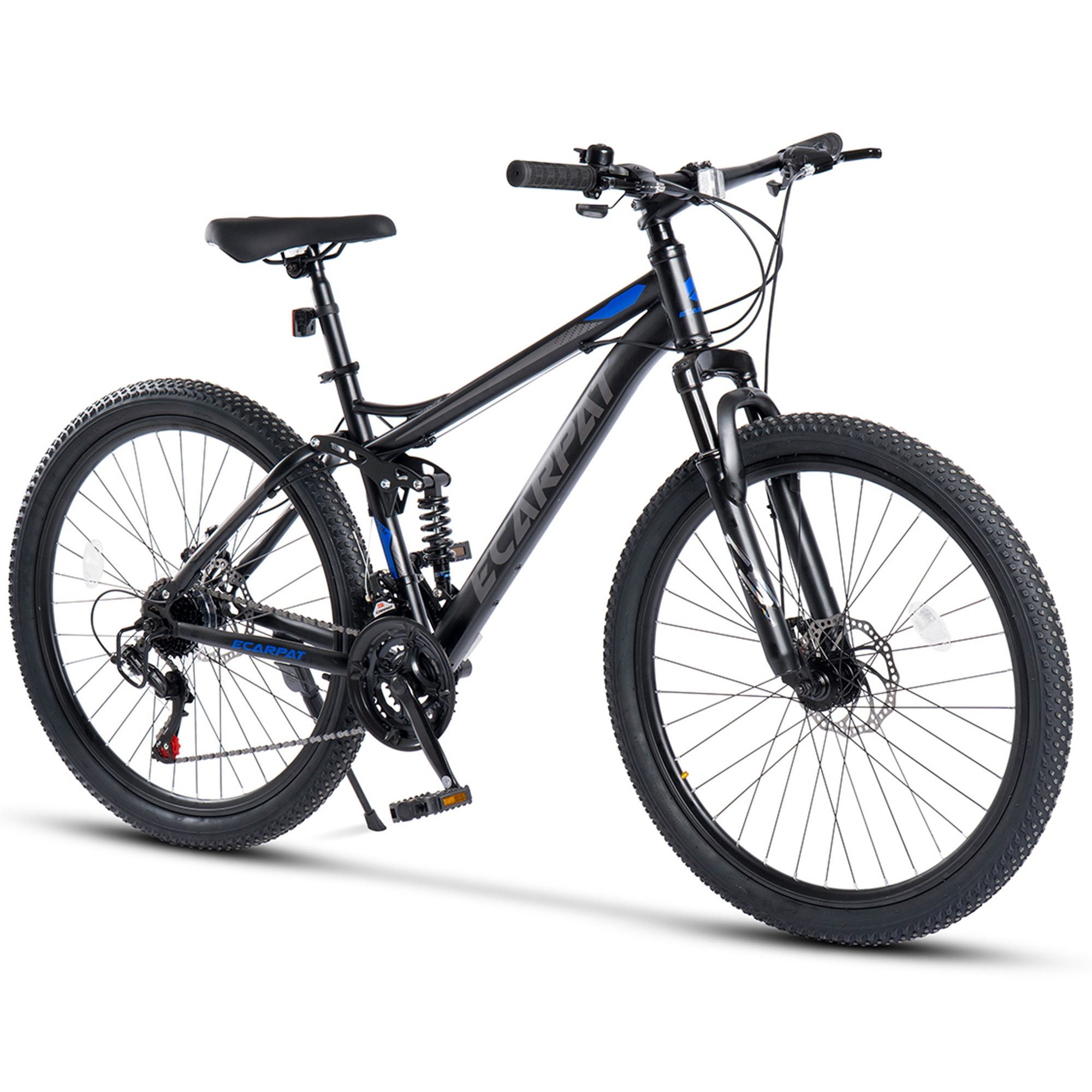 CARPAT SPORT Mountainbike 24 26 27.5 29 Zoll Fahrrad für Herren Damen Jungen, 21 Gang Shimano Tourney Schaltwerk, Kettenschaltung, mechanische Scheibenbremse, MTB Fahrrad Bike