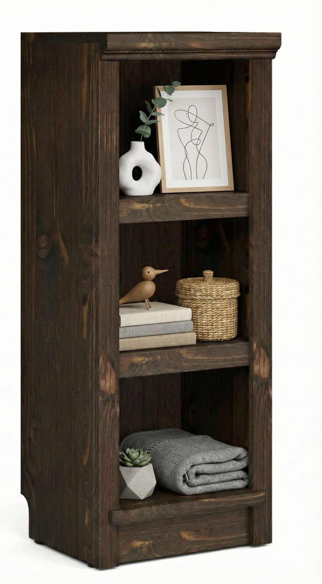 OTTO home Standregal Riga Bücherregal Regal Breite/Tiefe 40/29 cm, aus massiver Kiefer, FSC®-zertifiziert