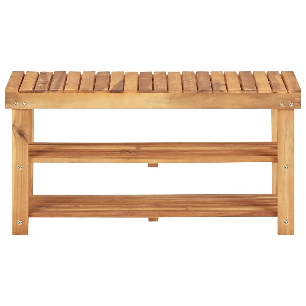 vidaXL Schuhregal Schuhregal 90 × 32 × 46 cm Massivholz, 1-tlg.