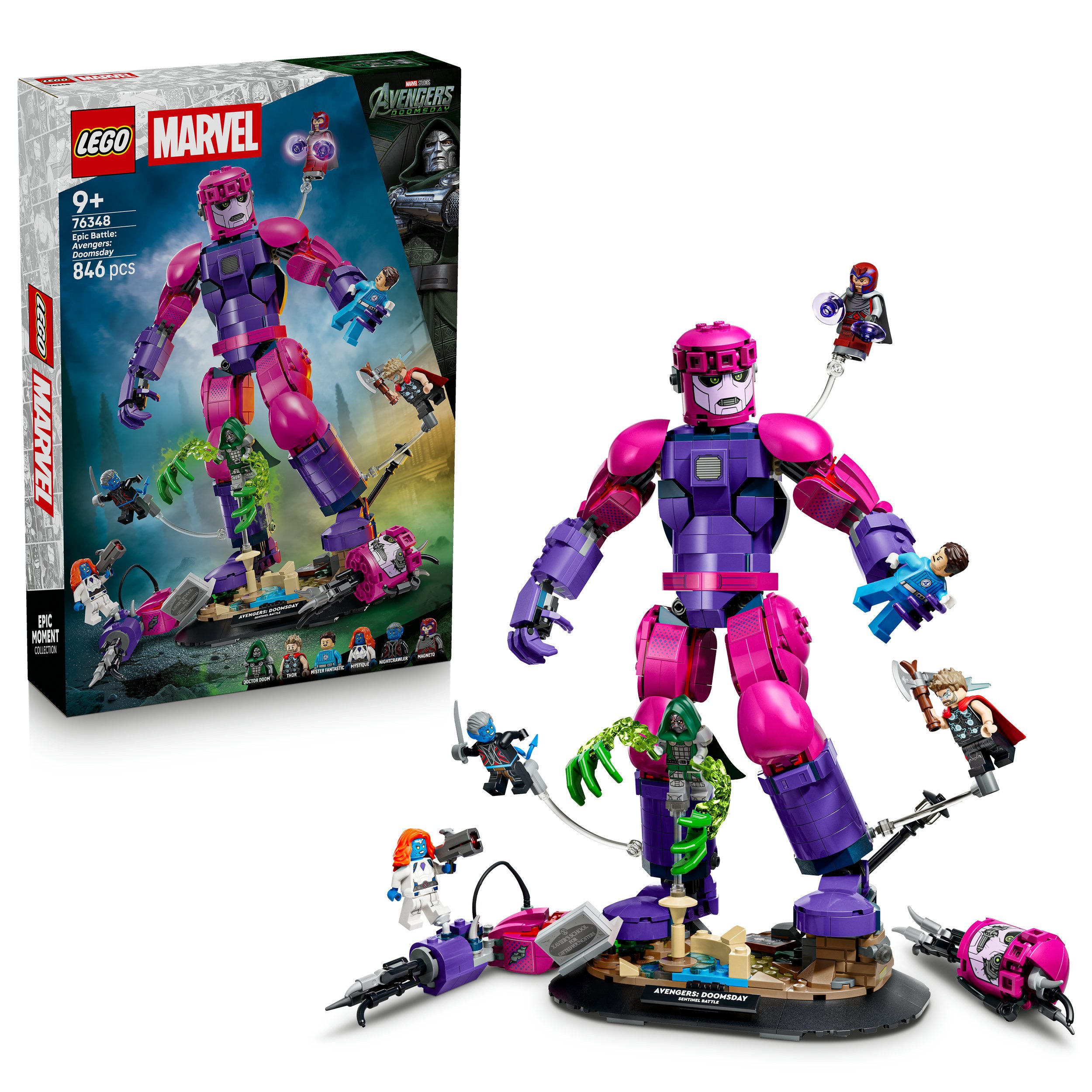 LEGO® Legendärer Showdown: Avengers: Doomsday (76348), LEGO Super Heroes Konstruktionsspielsteine, (846 St), Made in Europe