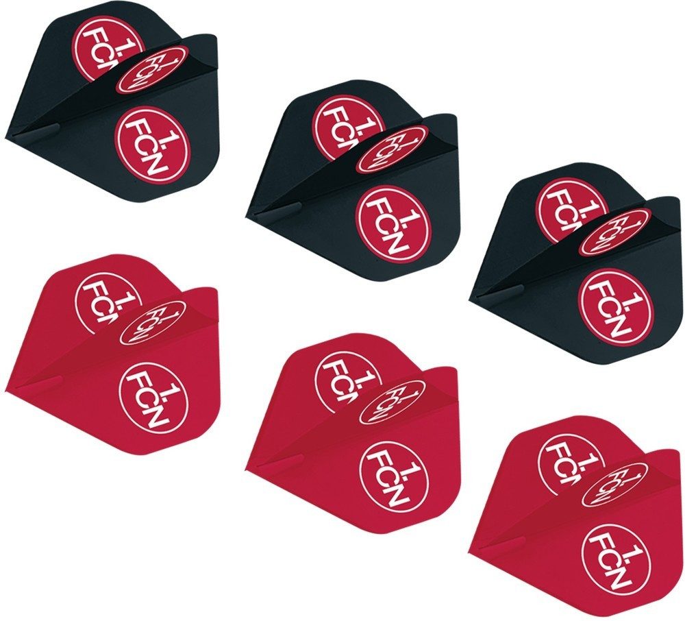 1. FC Nürnberg Dart-Flights Flights 6er Set (3 rot / 3 schwarz)