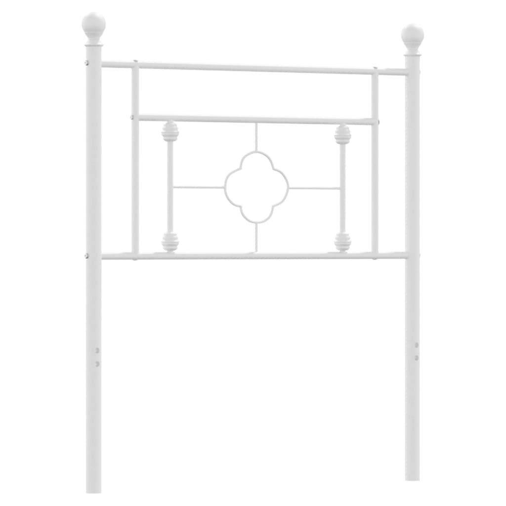vidaXL Bett Ersatz-Kopfteil Metall Weiß 75 cm (1-tlg)