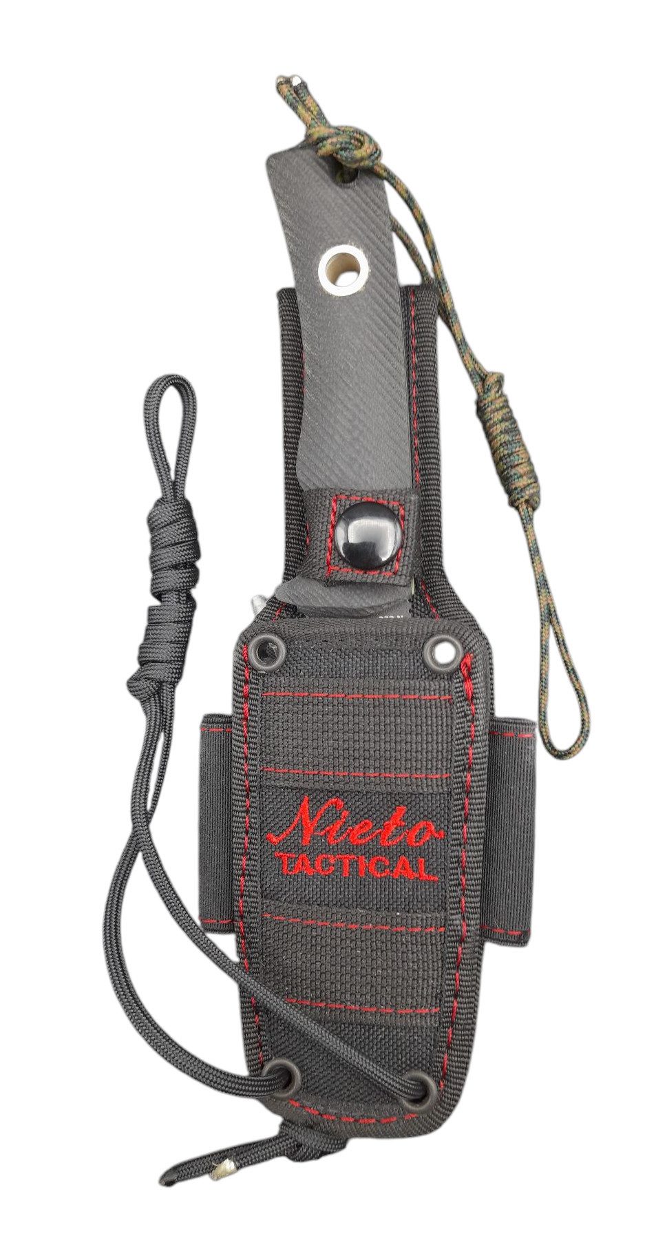 Nieto Universalmesser Nieto Gürtelmesser Chaman CDU, Böhler N695 Stahl, schwarz, (1 St), Cordura Scheide inkl. ; Full-Tang Bauweise