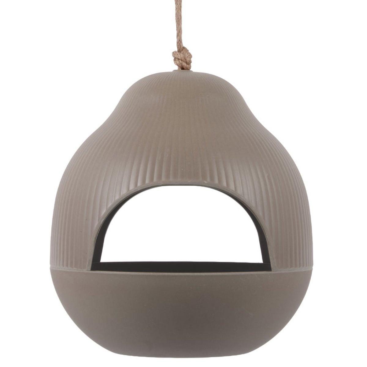 Present Time Vogelhaus Vogelfutterhaus Capullo Bird Feeder Warm Grey