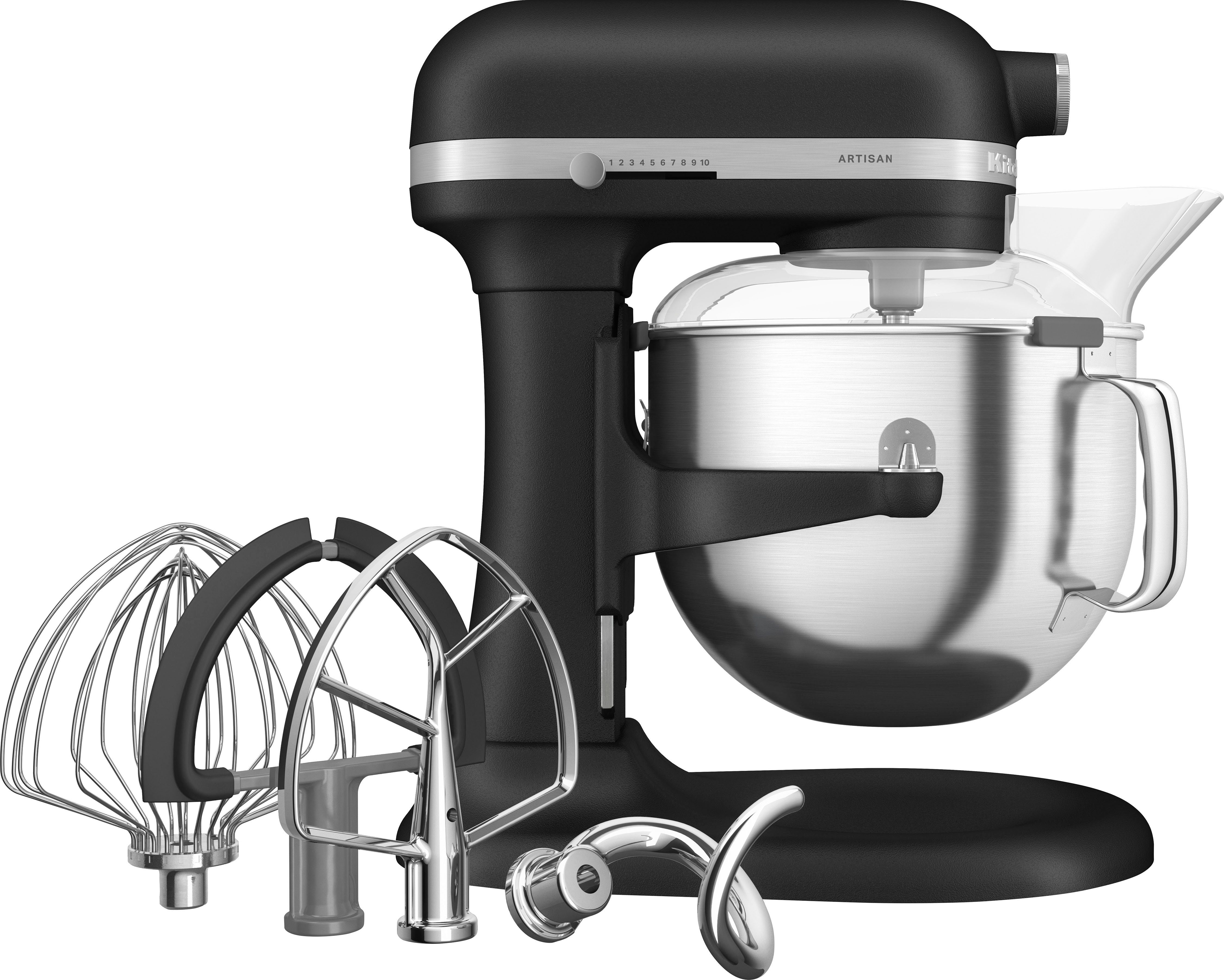 KitchenAid Küchenmaschine 5KSM70SHXEBK Gusseisen Schwarz, 375 W, 6,6 l Schüssel