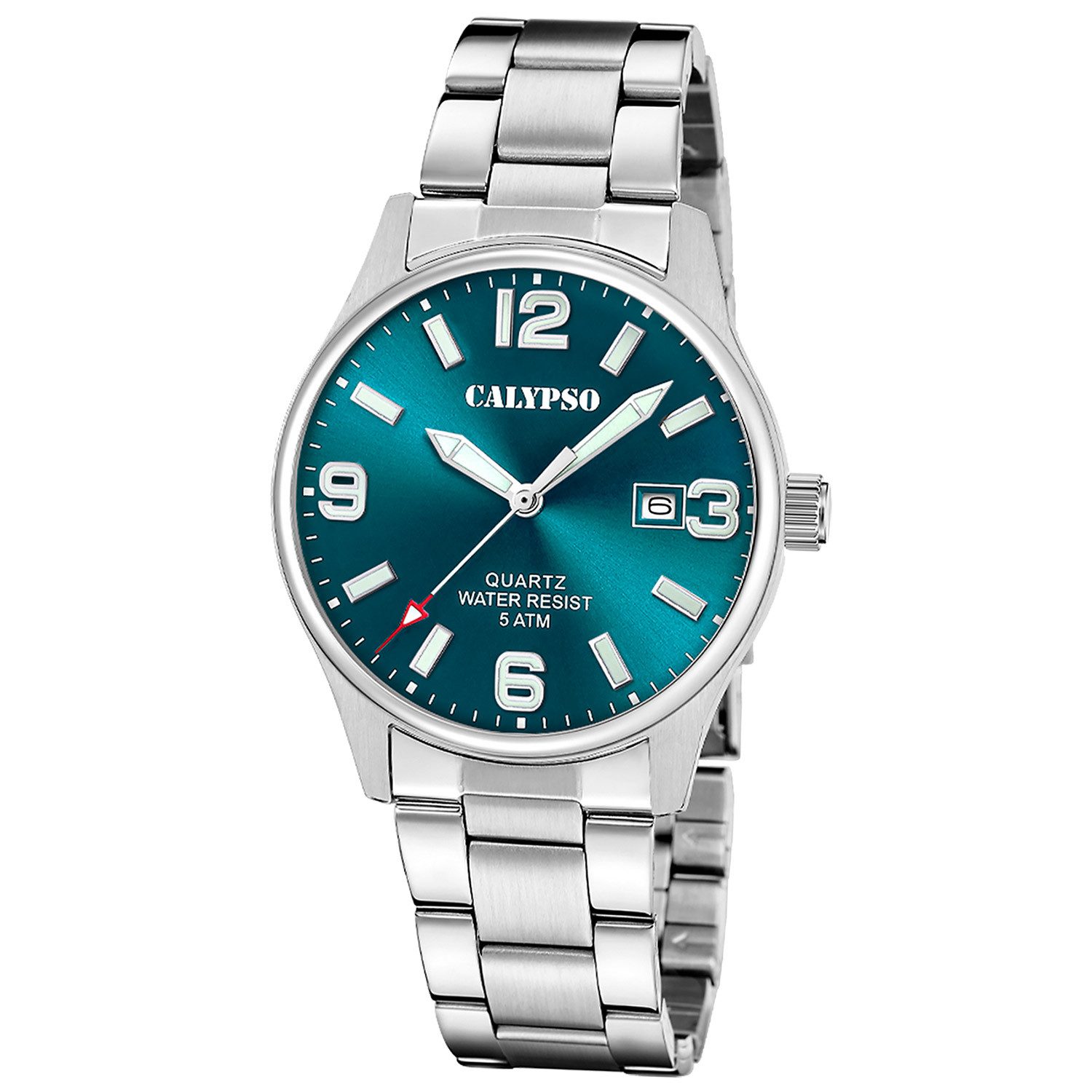 CALYPSO WATCHES Quarzuhr Quarz Stahl/Petrol