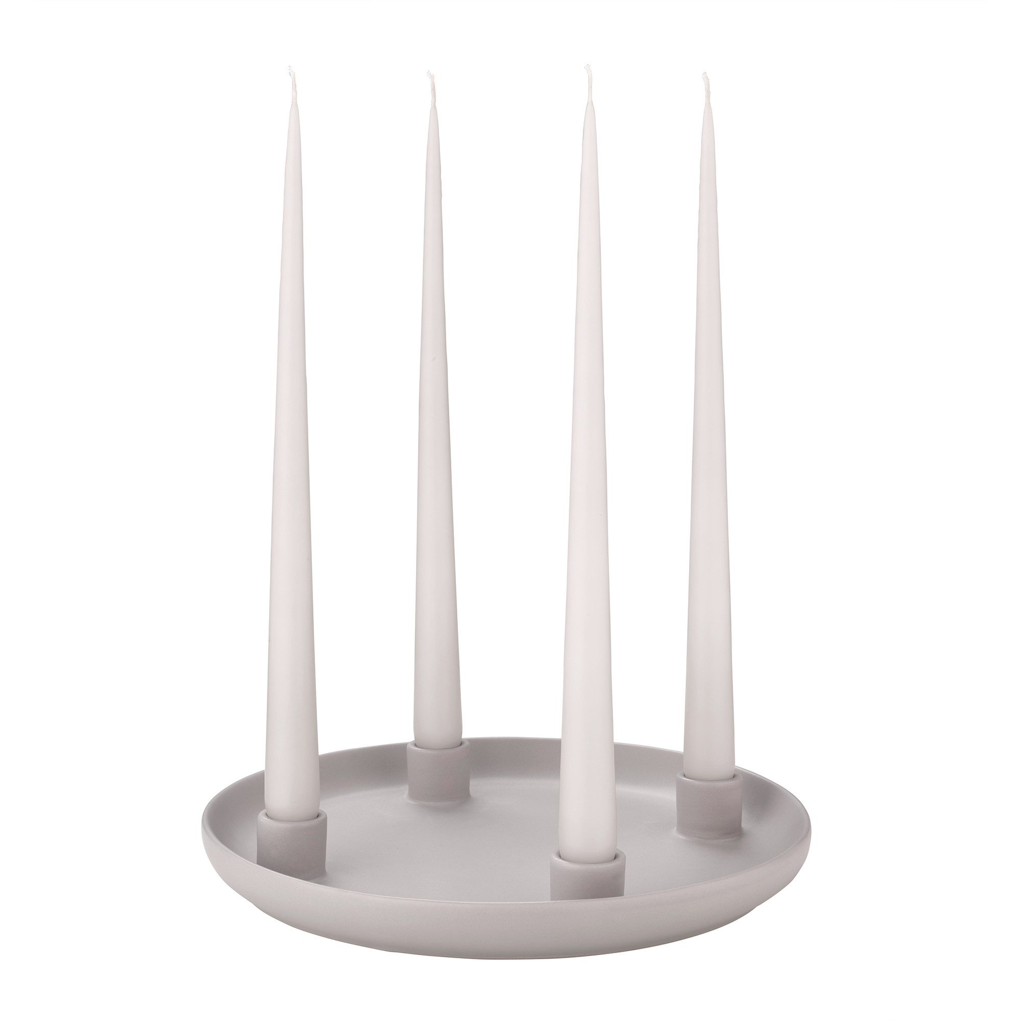 blomus Kerzenhalter -VELA- Design-Kerzenhalter: Elegantes Steingut mit matter Glasur, Elegant, Steingut, Matt Glasur, Adventskranz, Größenauswahl, Formauswahl