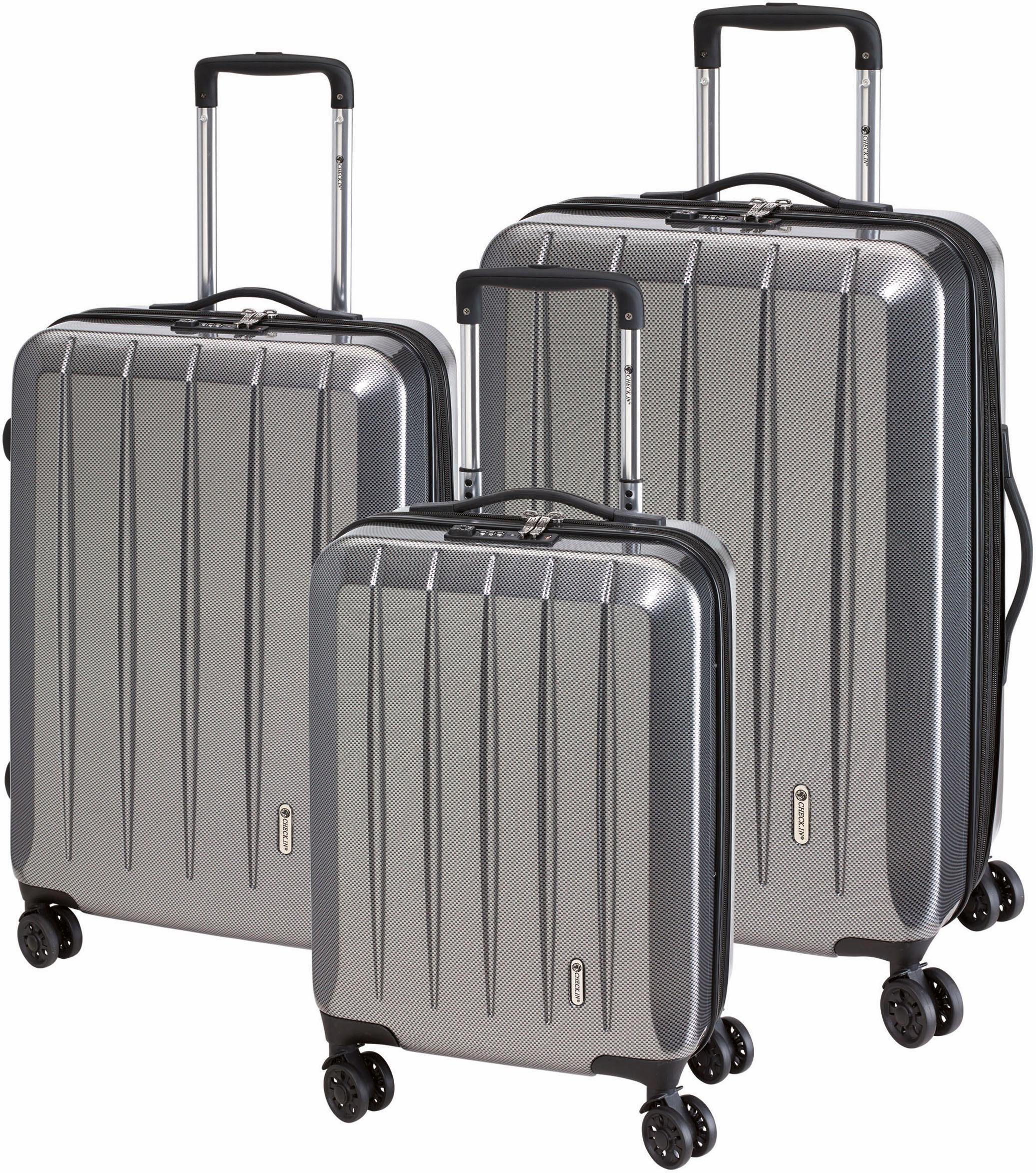 CHECK.IN® Trolleyset (Set, tlg) London Rollen, Carbon 2.0, 4 Silber 3