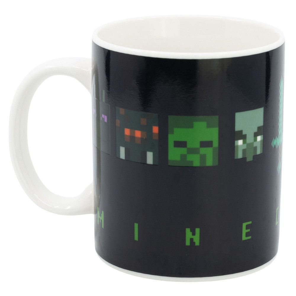 Stor Tasse Minecraft Tasse mit Thermoeffekt Squared Pattern 325 ml