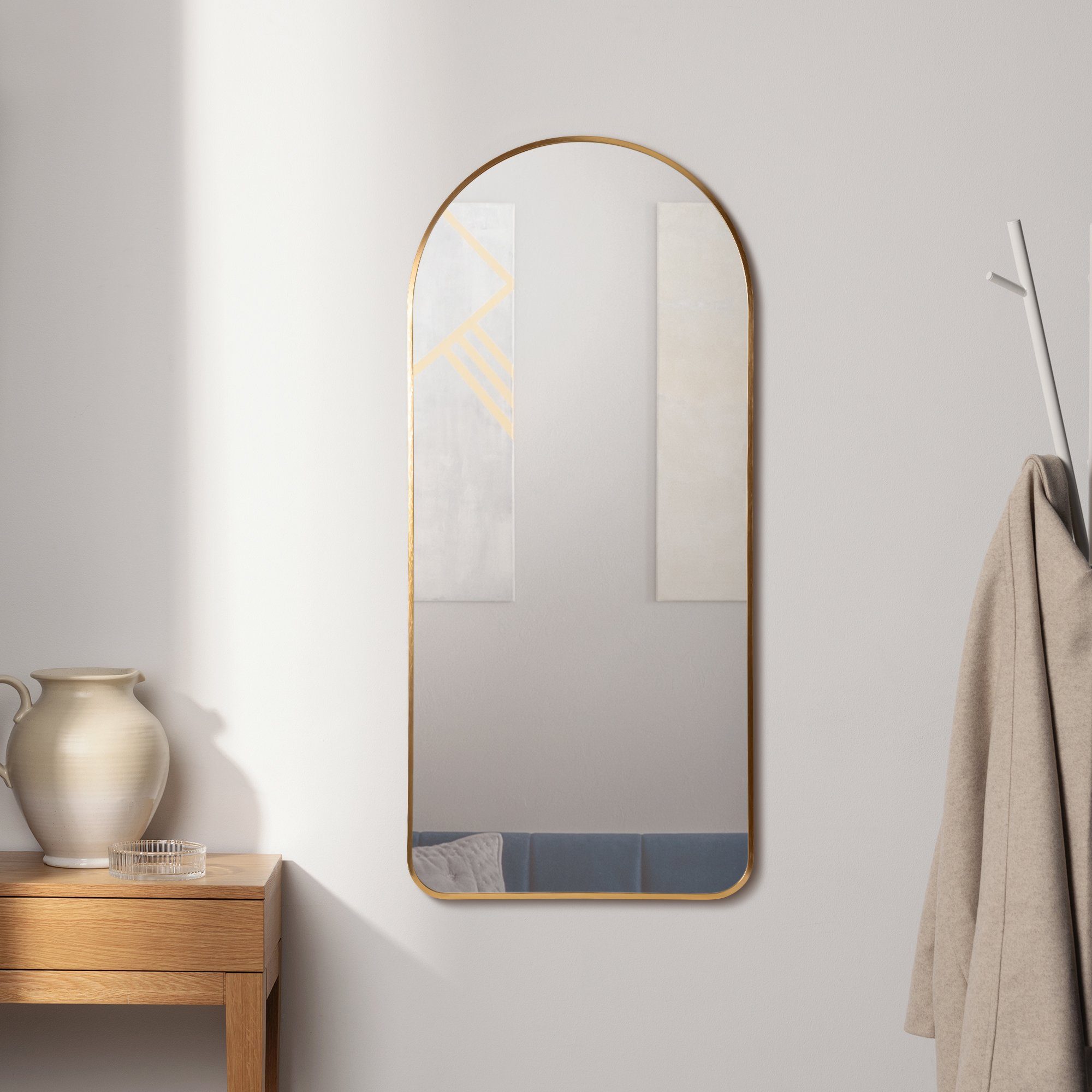 Navaris 110 mit Wandspiegel - Spiegel cm Spiegel x Wandspiegel Rahmen - 50 Deko Ganzkörper